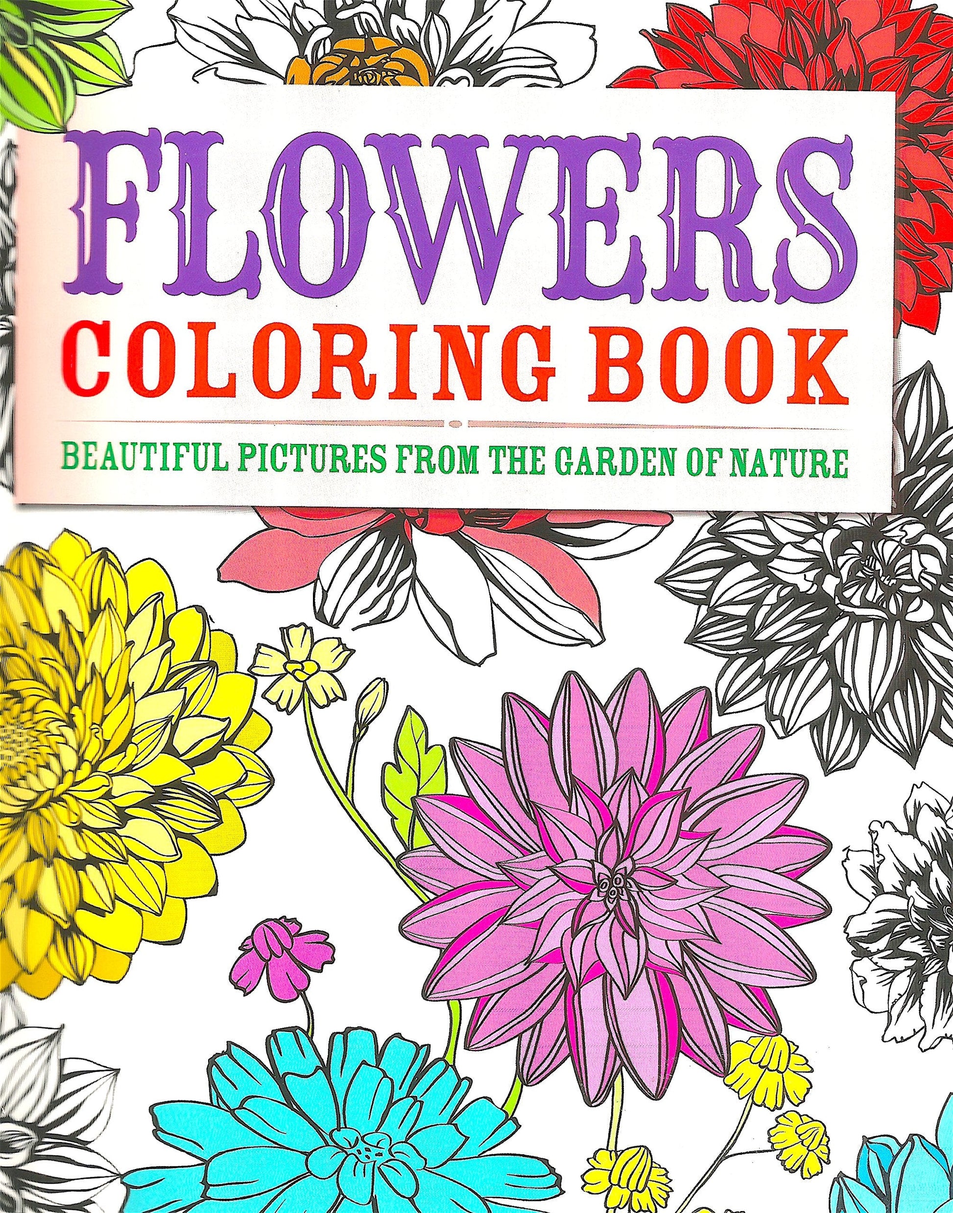 Flowers Coloring Book: Beautiful Pictures from the Garden of Nature (Chartwell Coloring Books, 2) used book depot