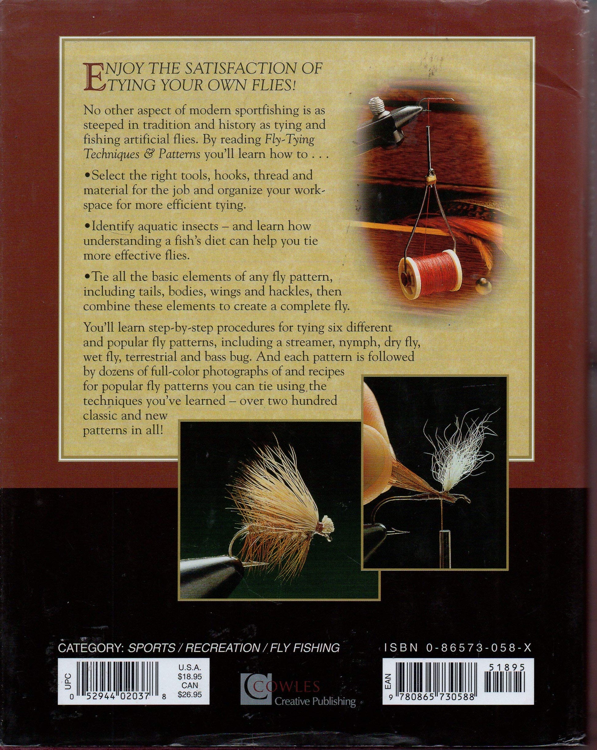 Fly-Tying Techniques & Patterns (The Complete Fly Fisherman) used book depot