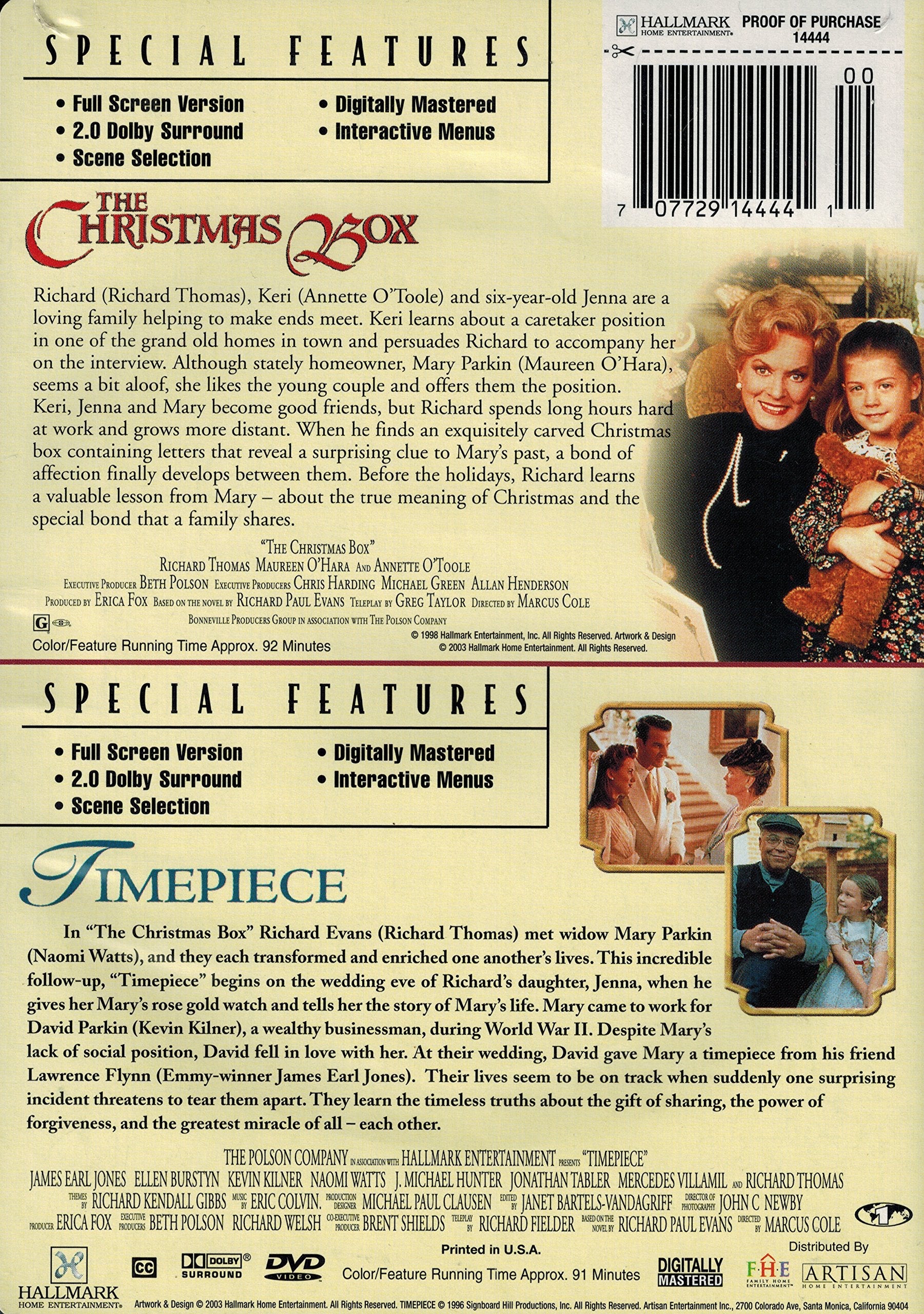 The Christmas Box / Timepiece [DVD] used book depot