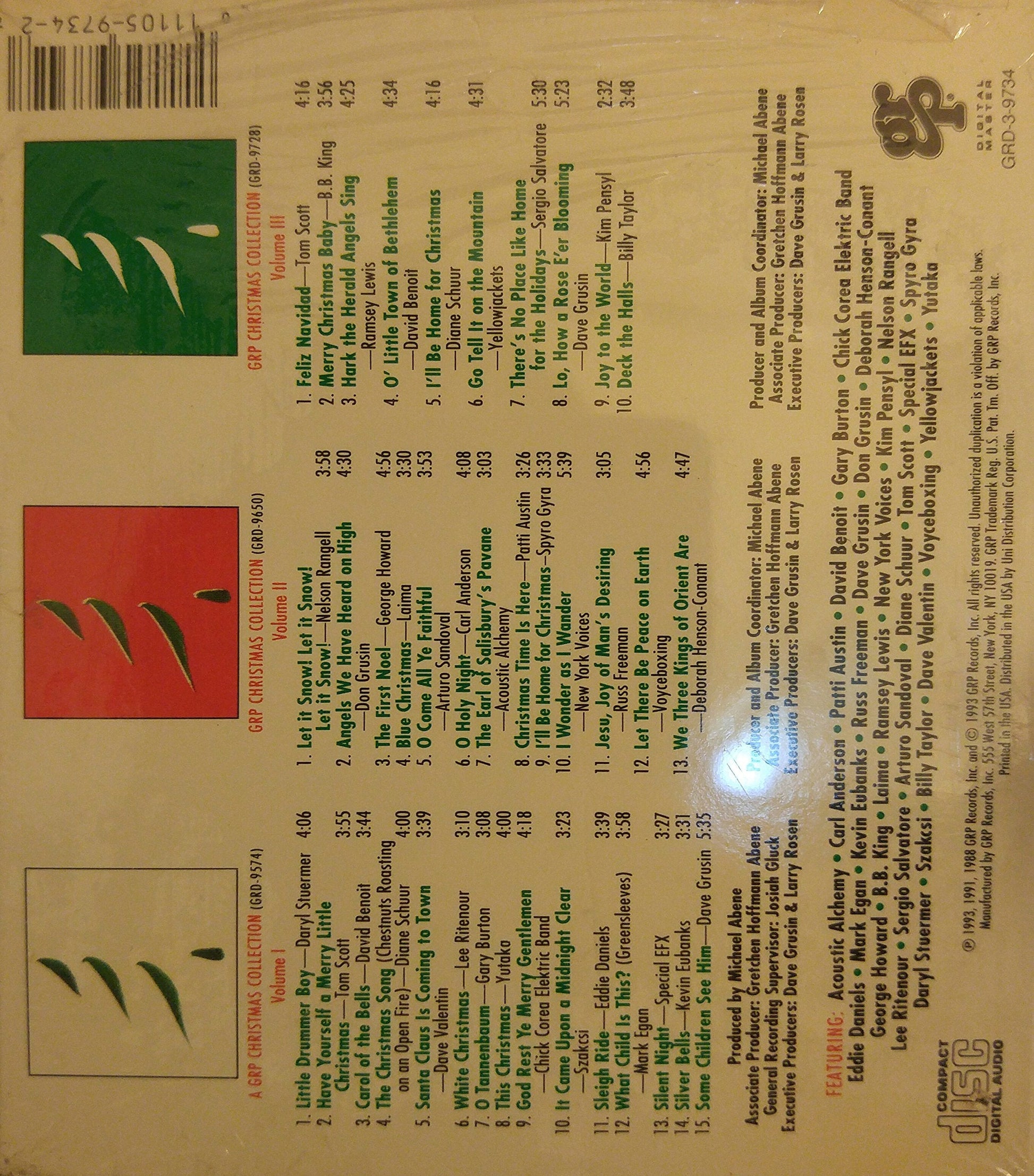 The Complete GRP Christmas Collection (Vol. I, II, & III) used book depot