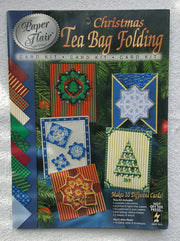 Paper Flair Christmas Tea Bag Folding Card Kit used book depot