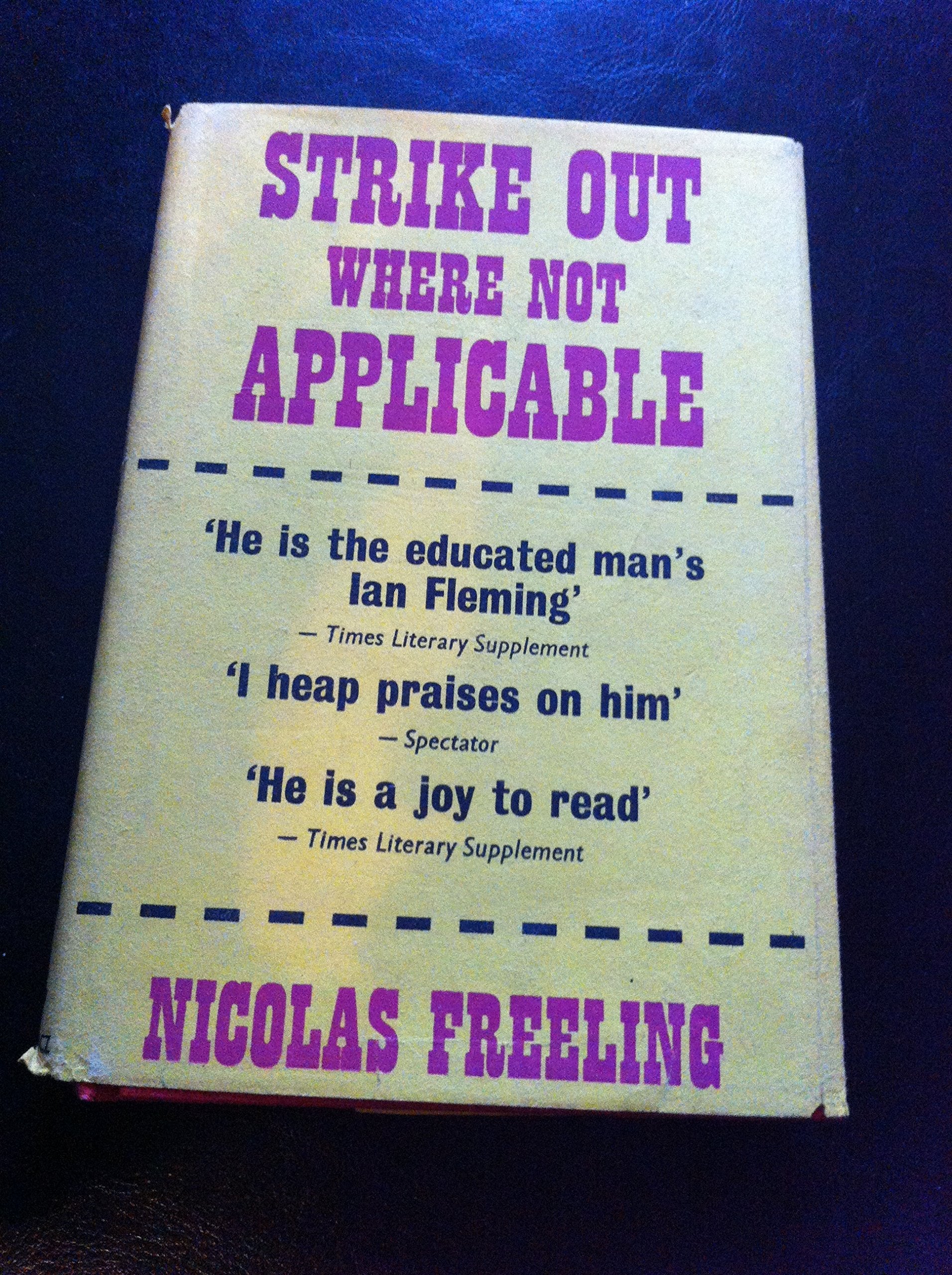 Strike Out Where Not Applicable used book depot