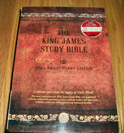 The King James Study Bible: King James Version, Brown Genuine Leather used book depot