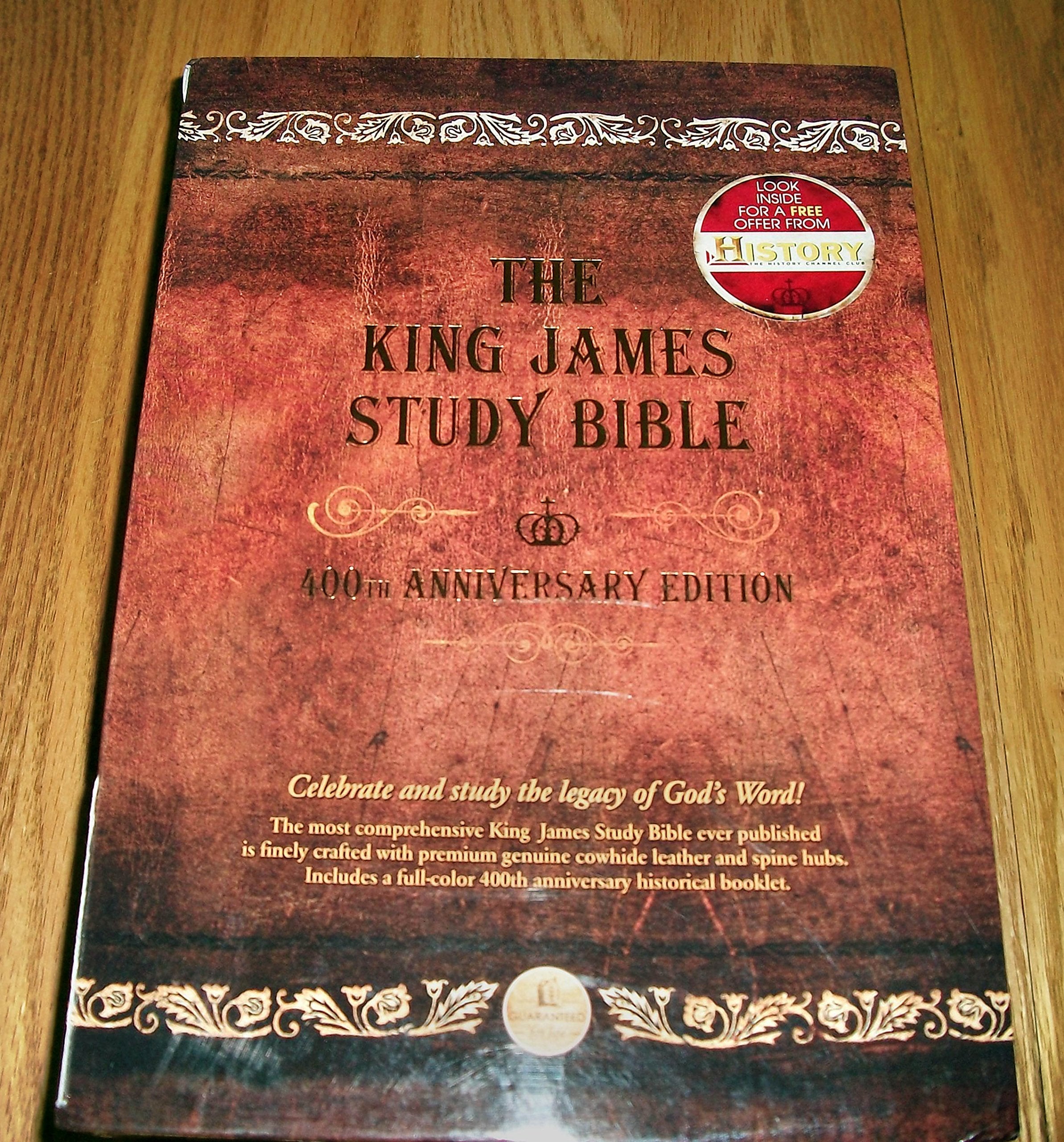 The King James Study Bible: King James Version, Brown Genuine Leather used book depot