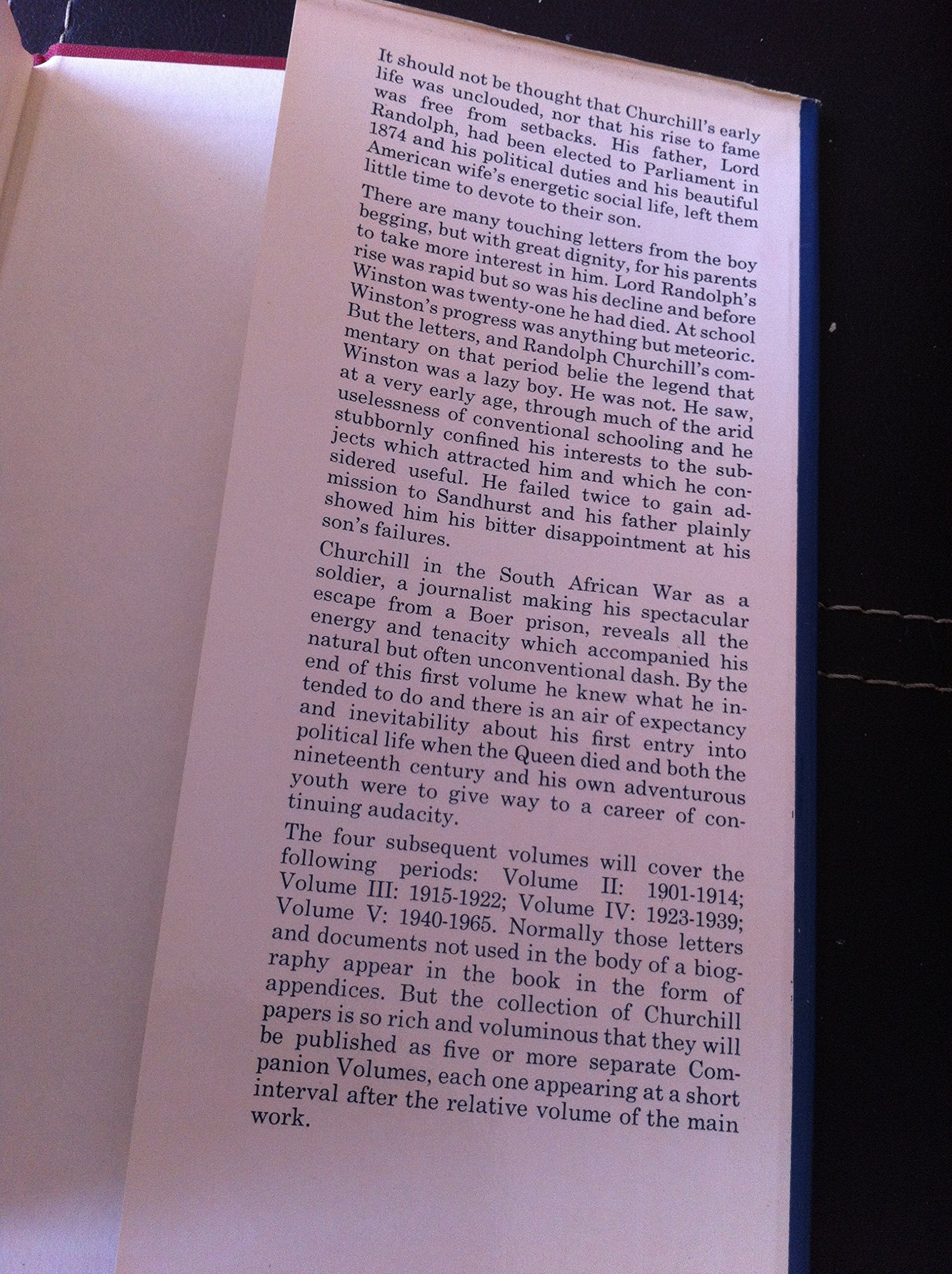 Winston S. Churchill: Youth 1874-1900 used book depot