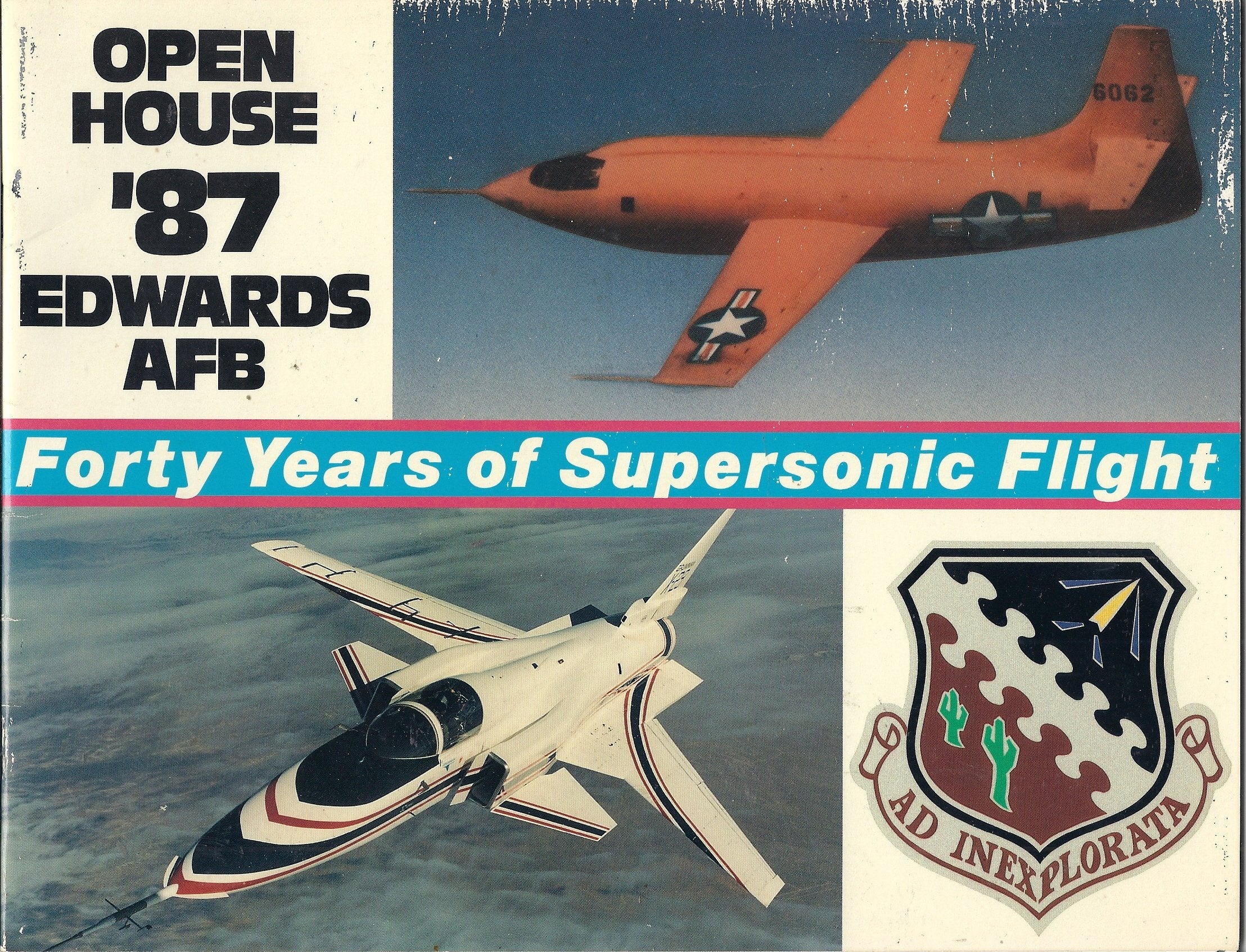 Forty Years of Supersonic Flight: Open House '87 Edwards AFB used book depot