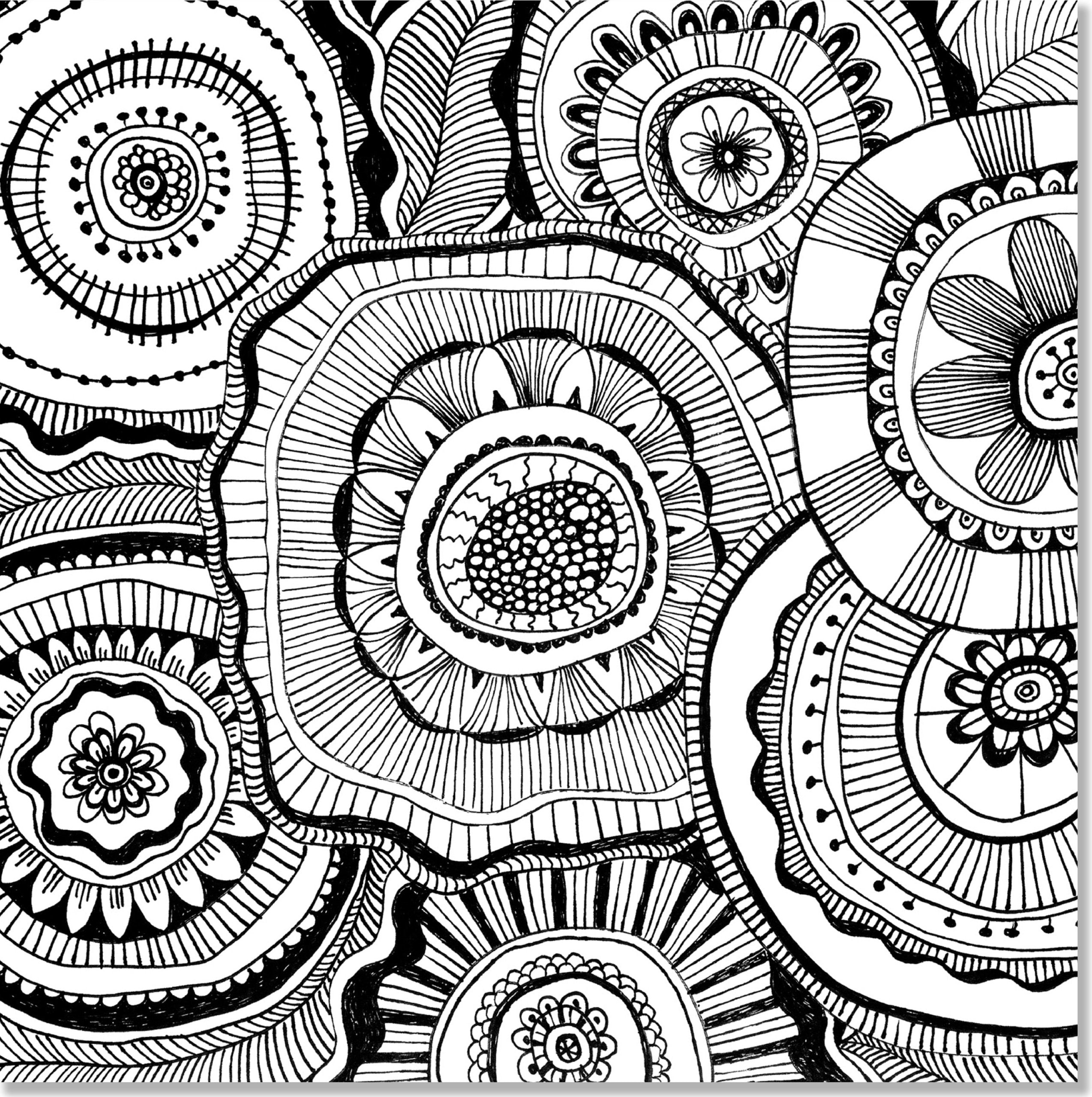 Doodle Designs Adult Coloring Book (31 stress-relieving designs) (Studio) used book depot