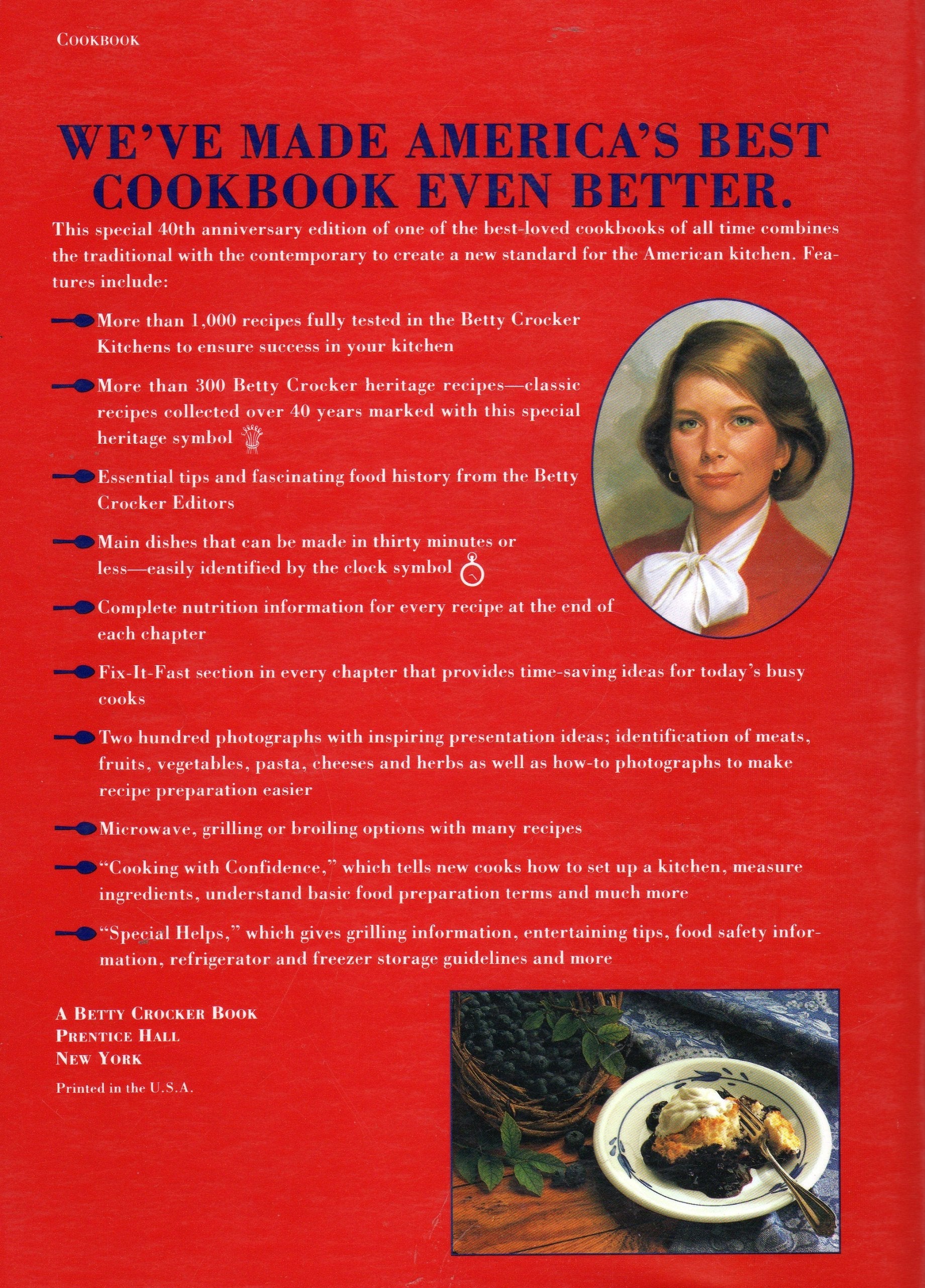 Betty Crocker's 40th Anniversary Edition Cook Book used book depot