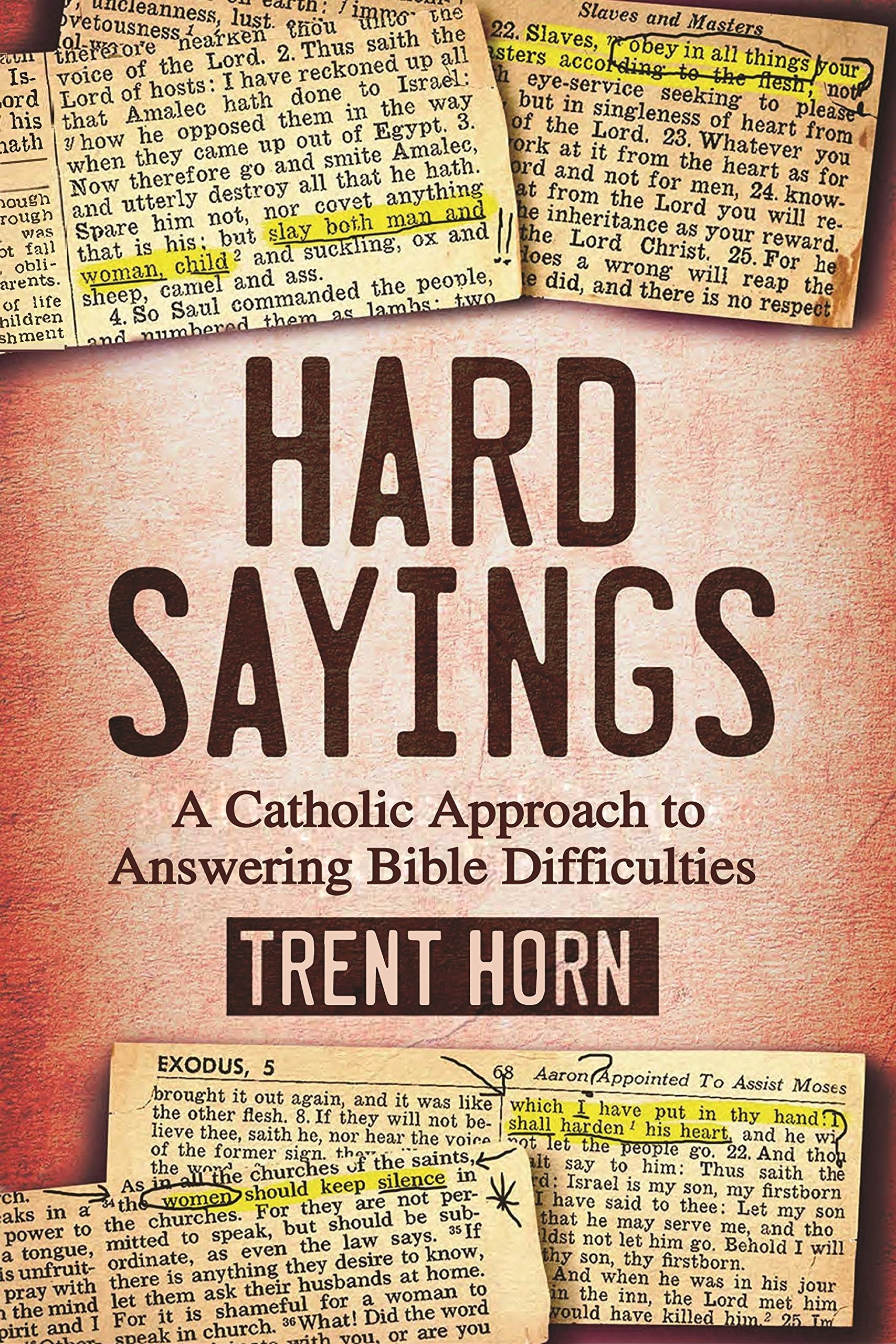 Hard Sayings: A Catholic Approach to Answering Bible Difficulties used book depot