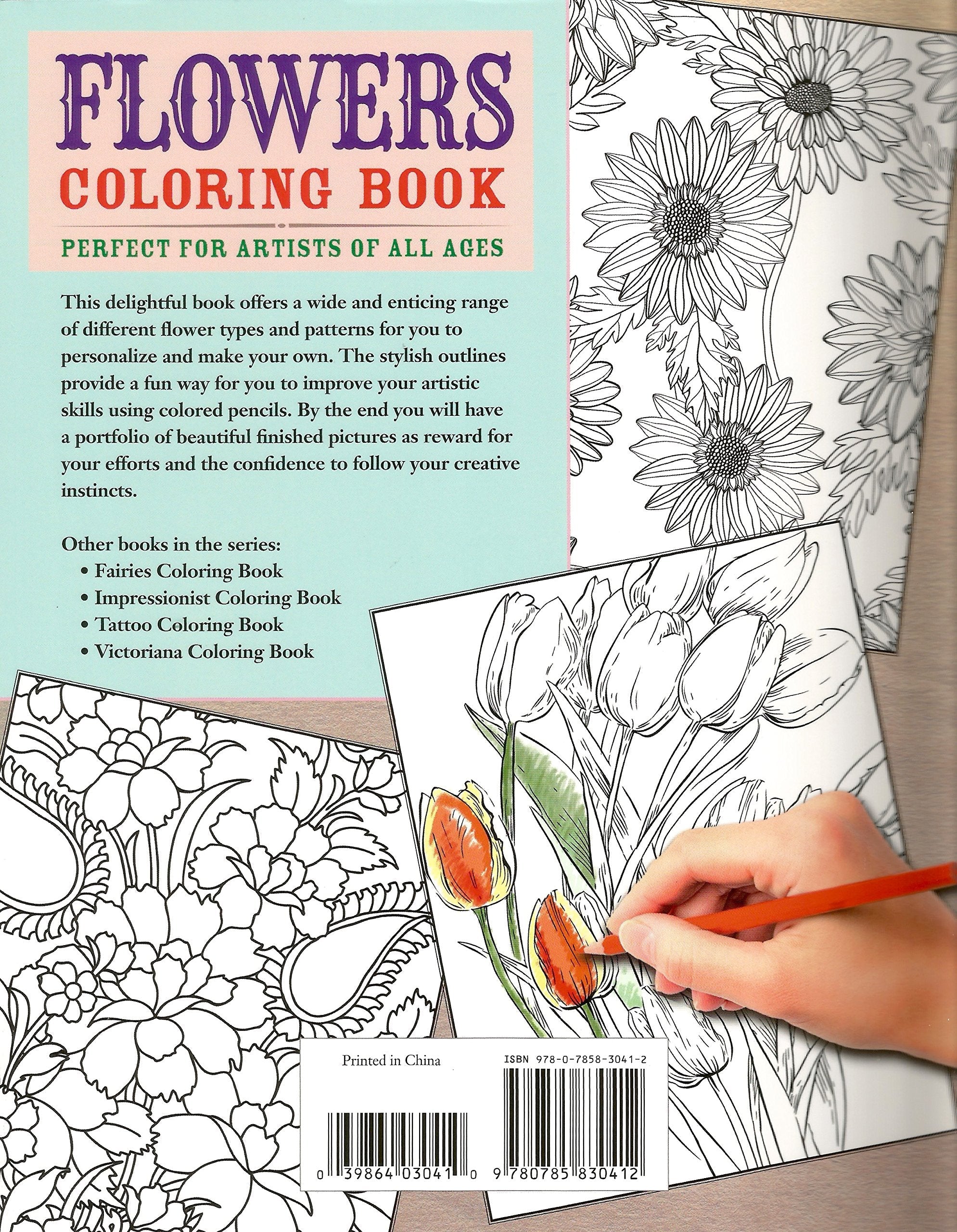Flowers Coloring Book: Beautiful Pictures from the Garden of Nature (Chartwell Coloring Books, 2) used book depot