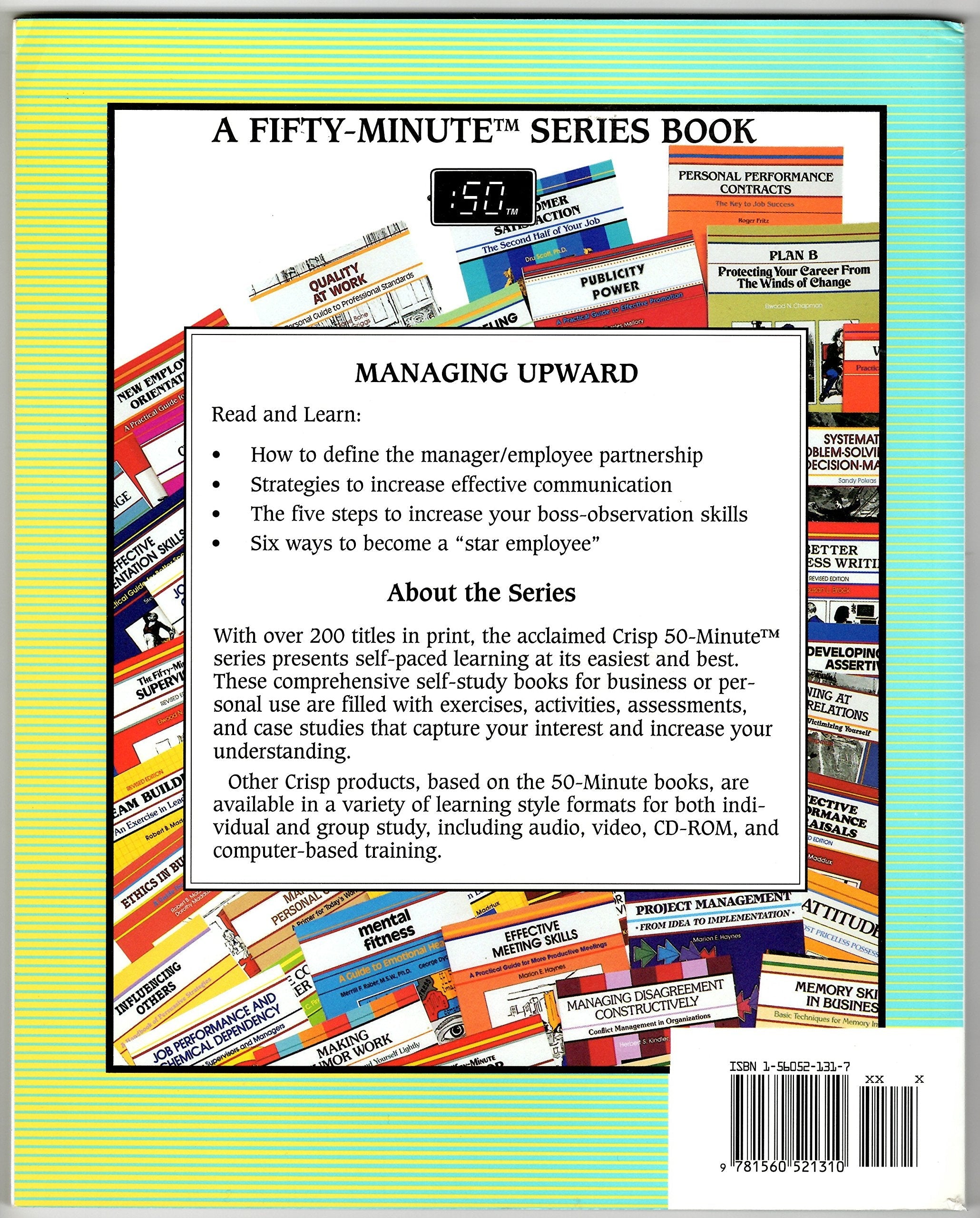 Managing Upward: Strategies for Succeeding With Your Boss (A Fifty-Minute Series Book) used book depot