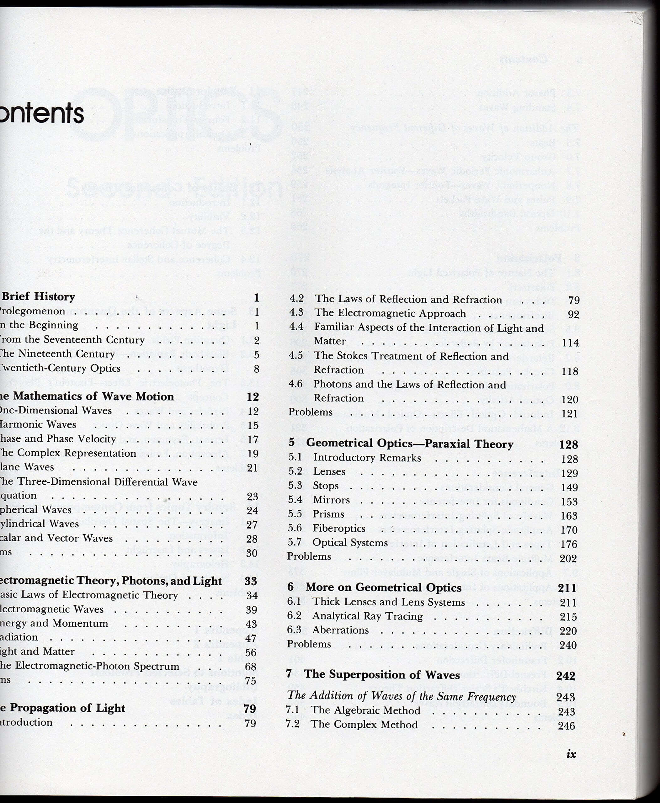 Optics, 2nd Edition used book depot