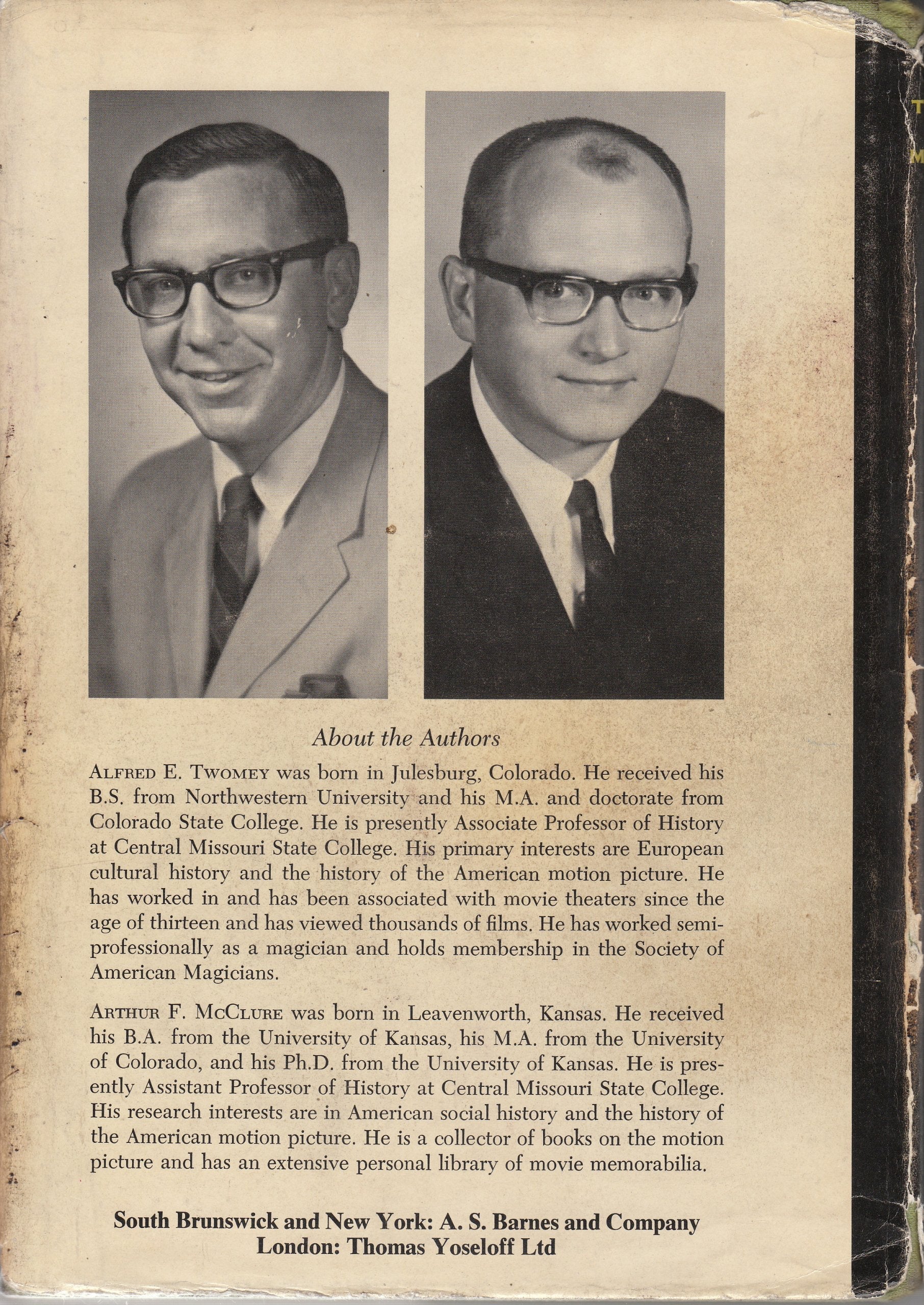 The versatiles;: A study of supporting character actors and actresses in the American motion picture, 1930-1955, used book depot