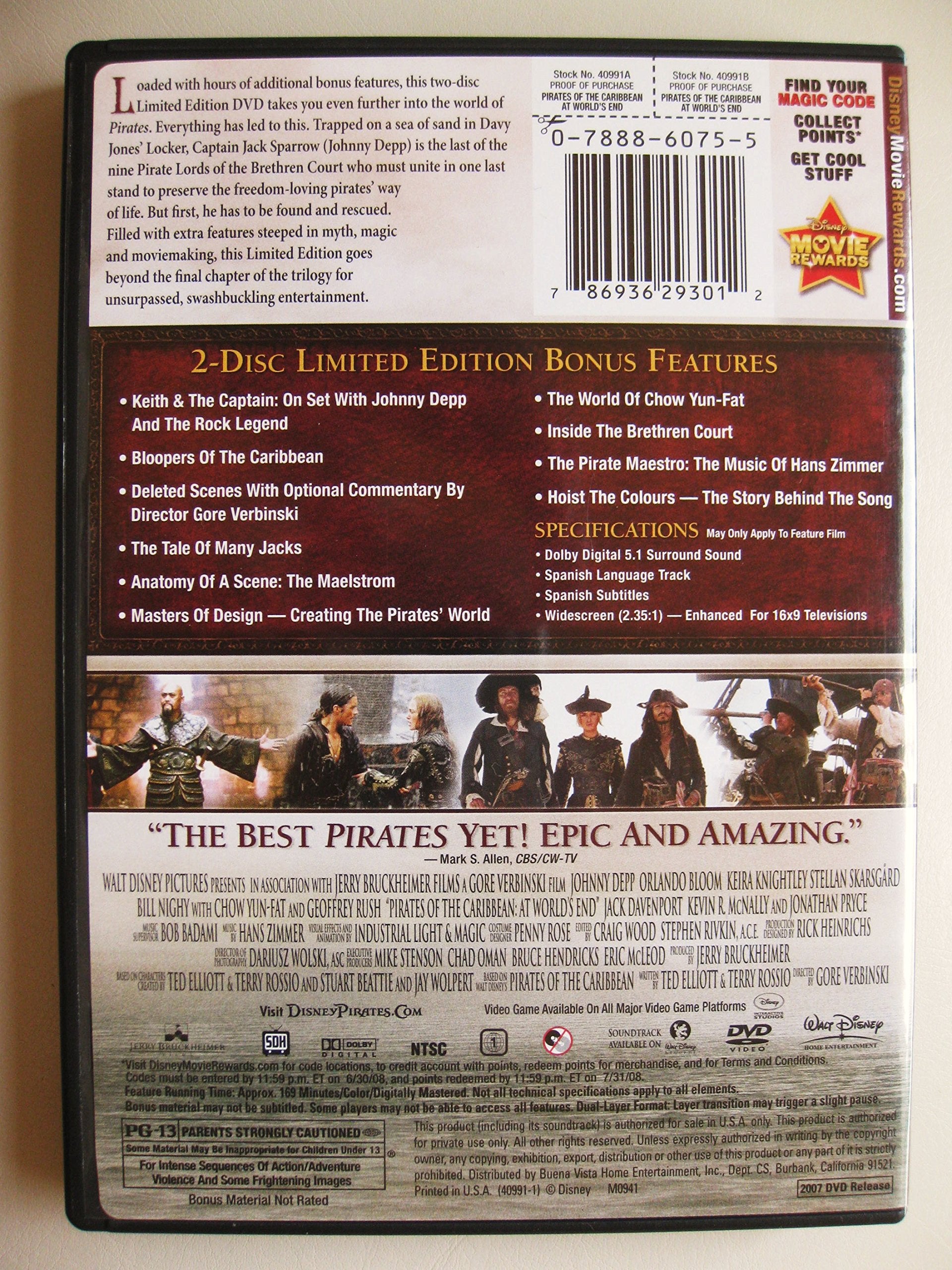 Pirates of the Caribbean: At World's End (Two-Disc Limited Edition)