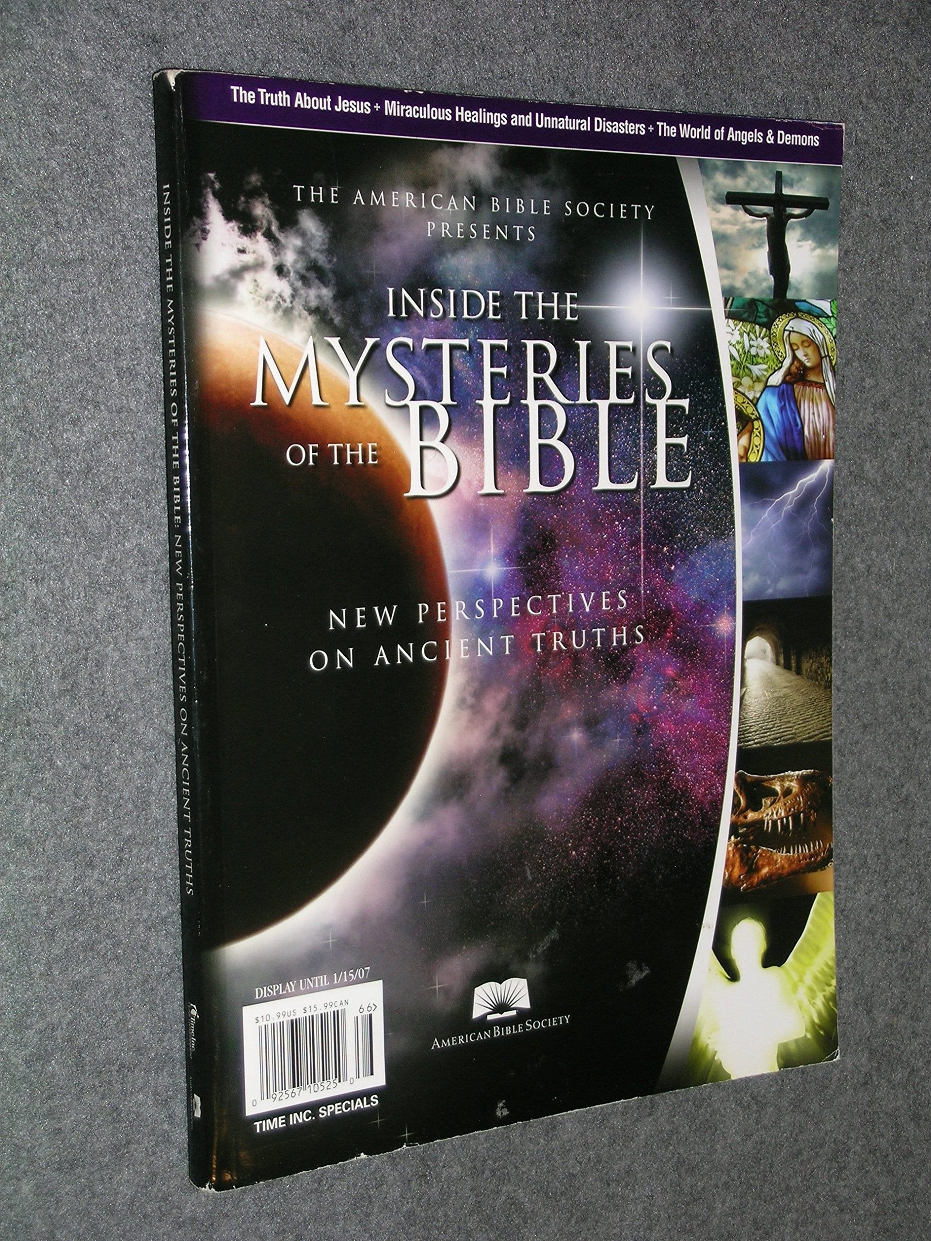 The American Bible Society Presents Inside the Mysteries of the Bible (New Perspectives on Ancient Truths) used book depot