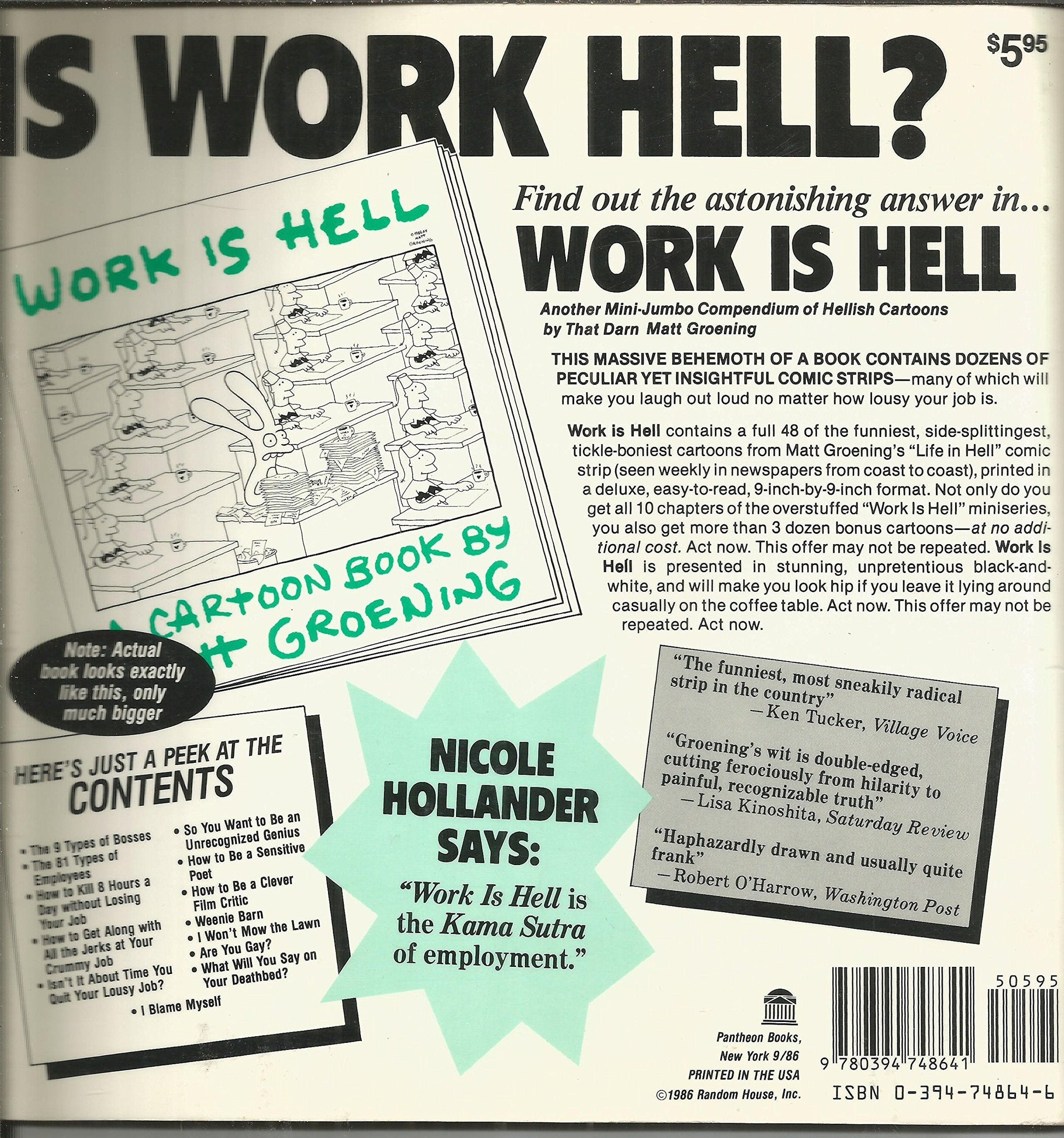 Work Is Hell used book depot