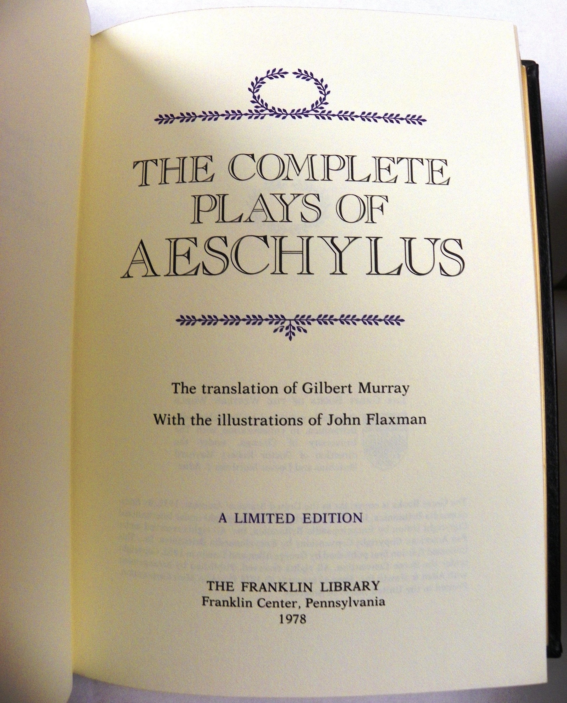 Aeschylus Complete Plays used book depot