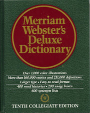 Dic Merriam Websters Deluxe Dictionary used book depot