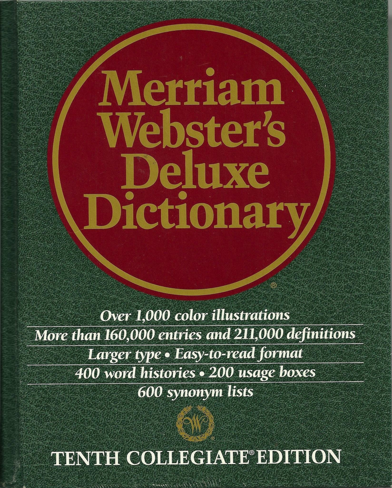 Dic Merriam Websters Deluxe Dictionary used book depot