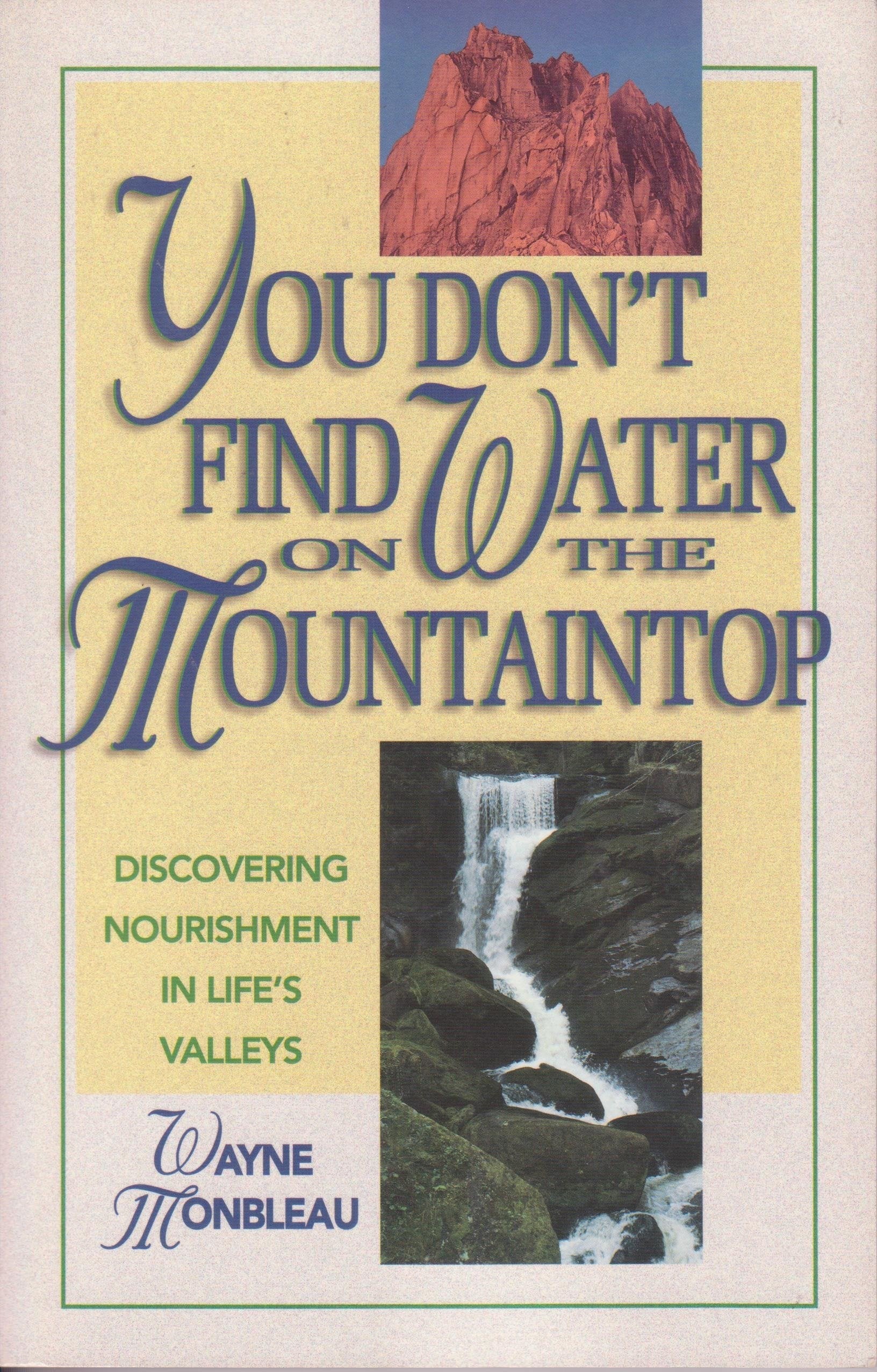 You Don't Find Water on the Mountaintop: Discovering Nourishment in Life's Valleys used book depot