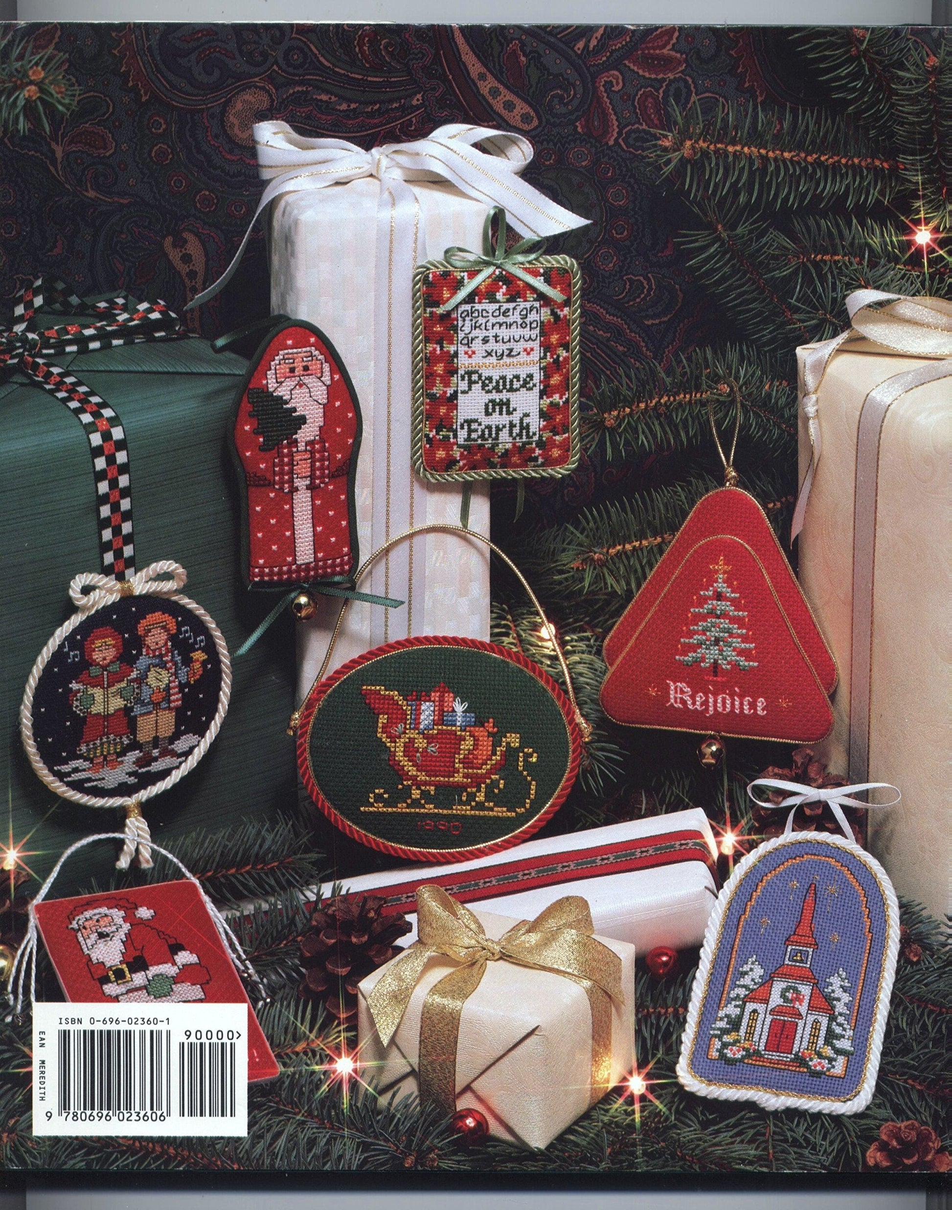 100 Cross-Stitch Christmas Ornaments used book depot