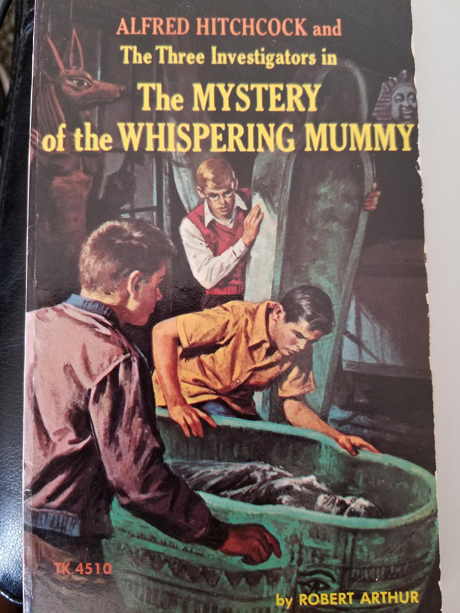 Alfred Hitchcock and the Three Investigators in The Mystery of the Whispering Mummy used book depot