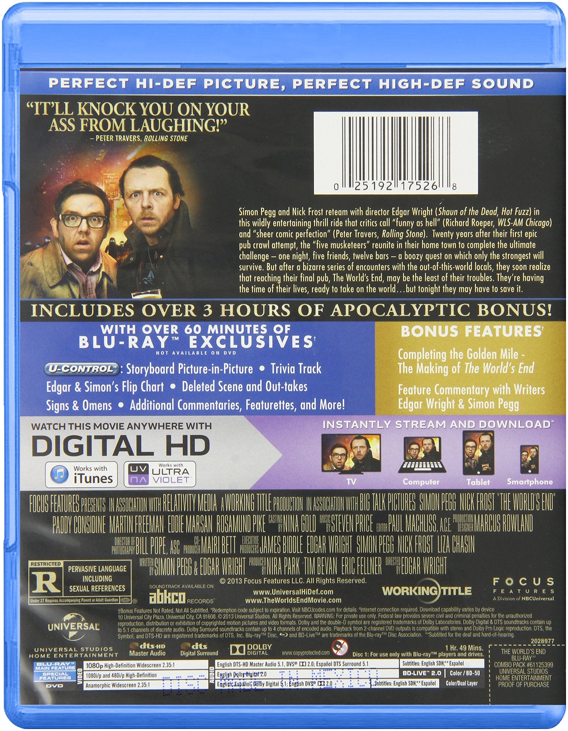 The World's End [Blu-ray] used book depot