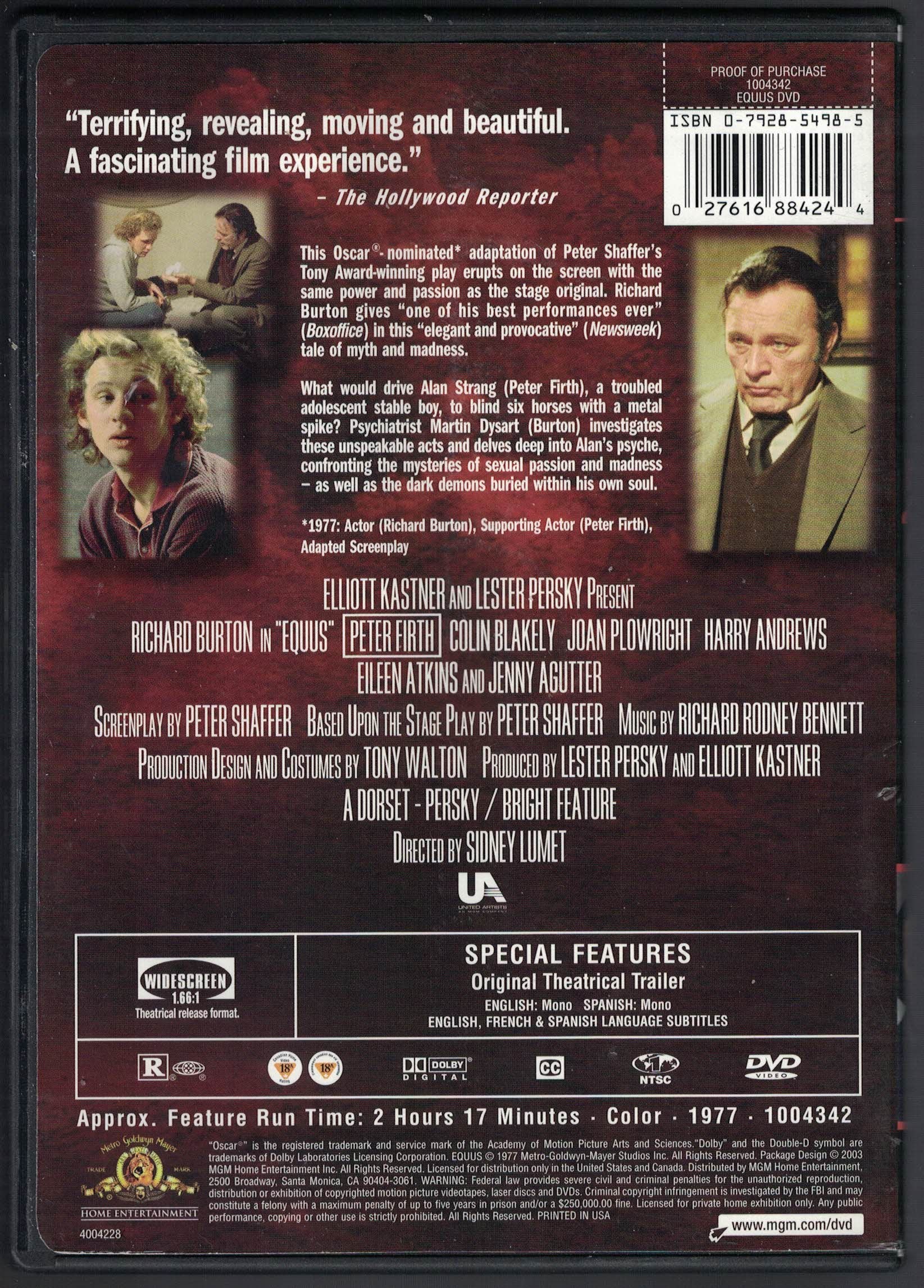 Equus [DVD] used book depot