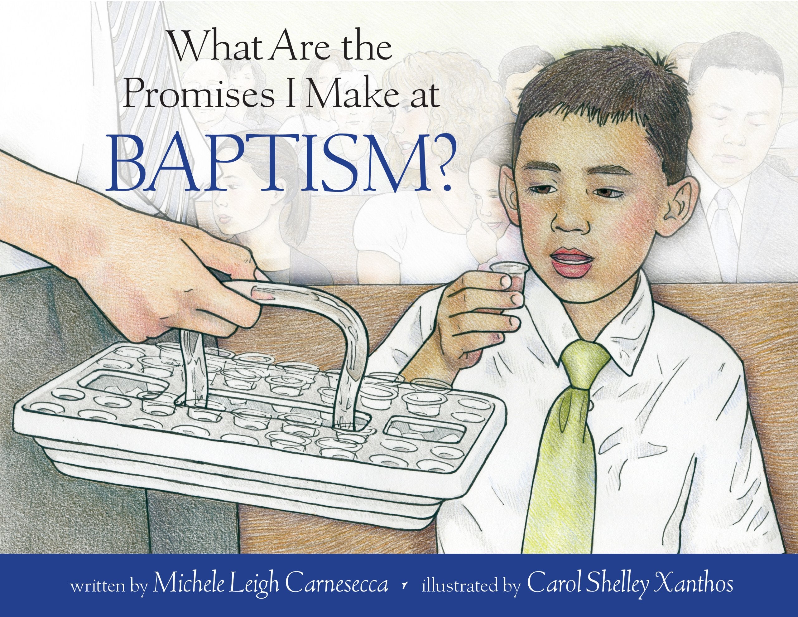 What Are the Promises I Make at Baptism? book cover featuring a boy at a baptismal ceremony.