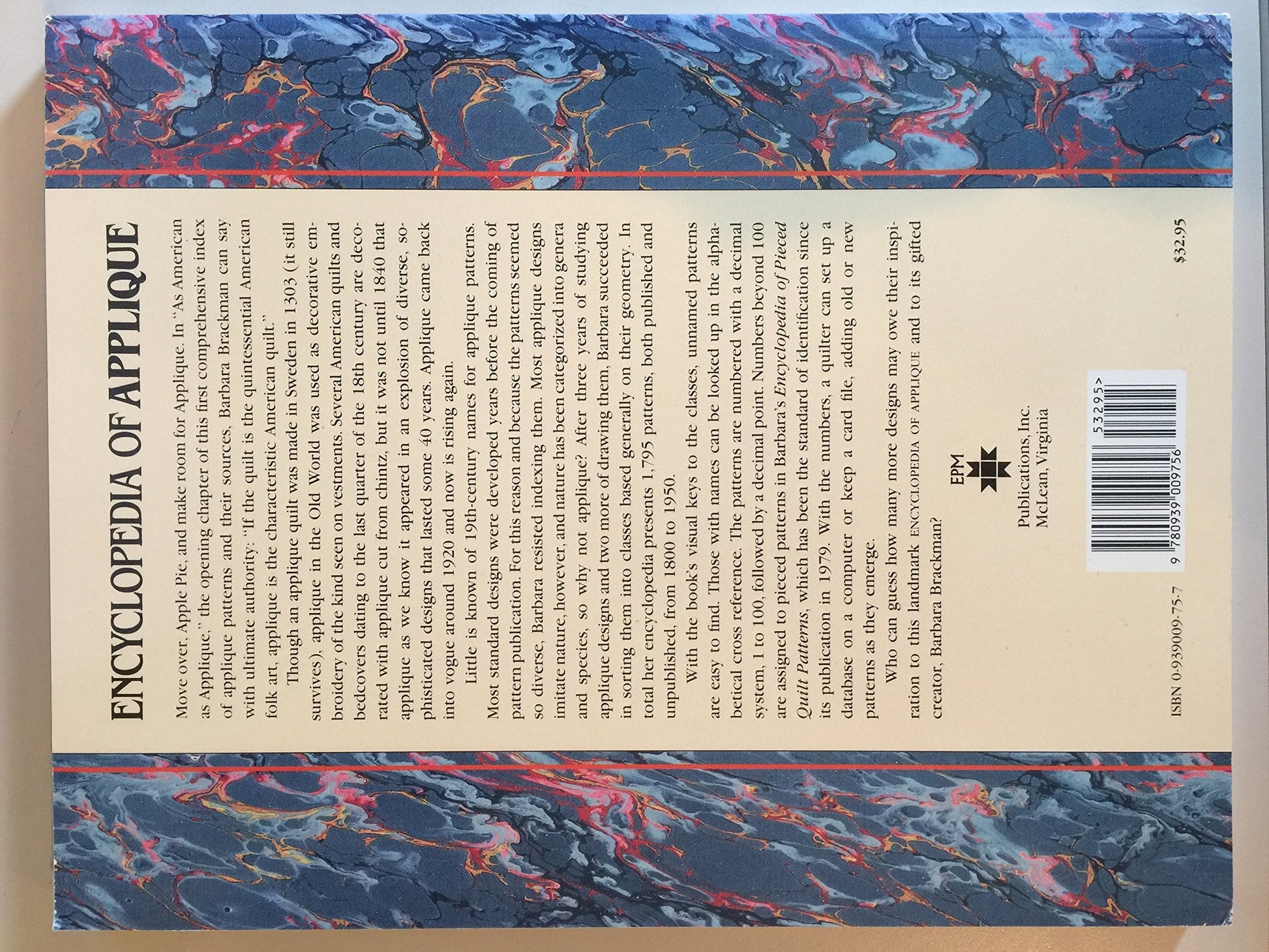 Encyclopedia of Applique: An Illustrated, Numerical Index to Traditional and Modern Patterns used book depot