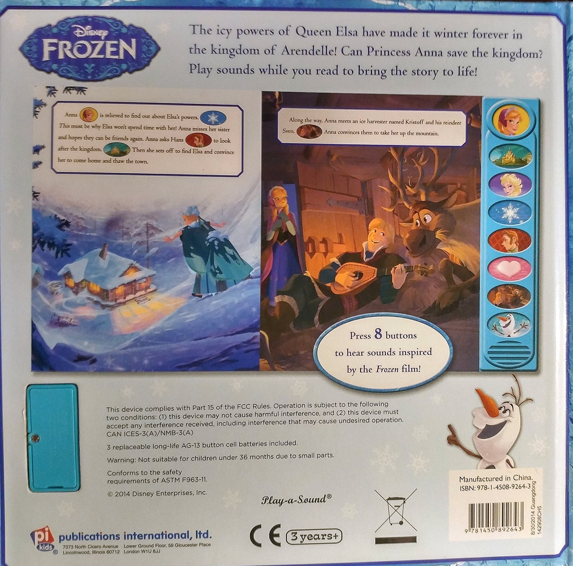 Disney Frozen Play-a-Sound used book depot