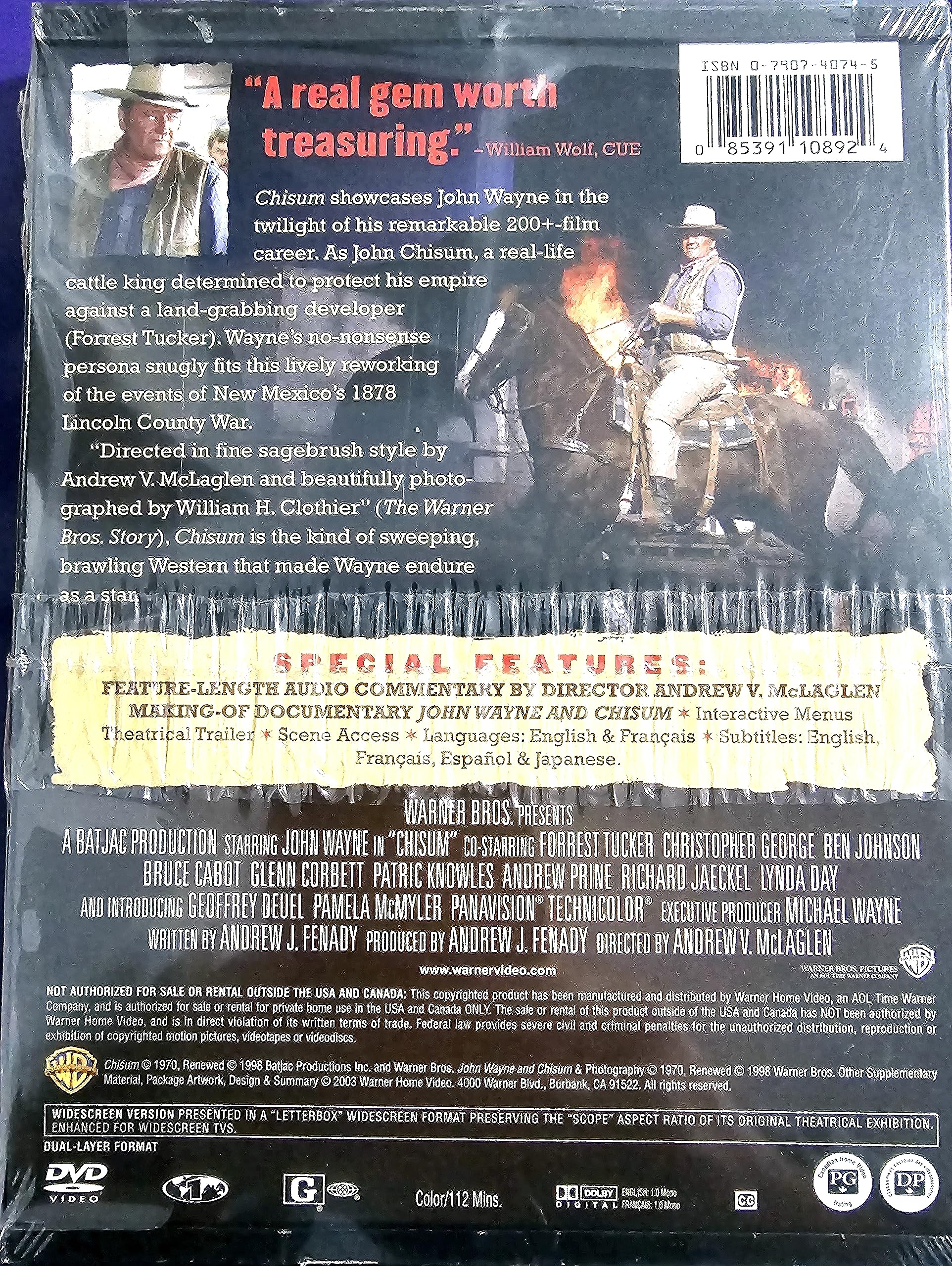 Chisum [DVD] used book depot