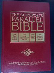 The Guideposts Parallel Bible: King James Version, New International Version, Living Bible, Revised Standard Edition used book depot