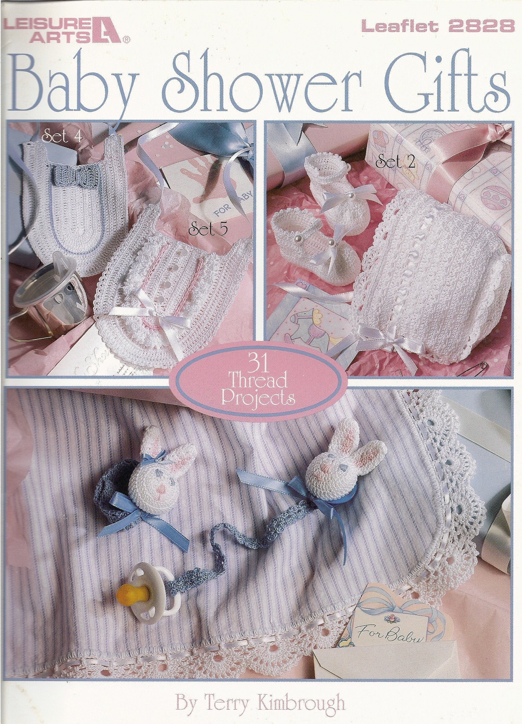 Baby shower gifts: 31 thread projects (Leisure Arts leaflet) used book depot