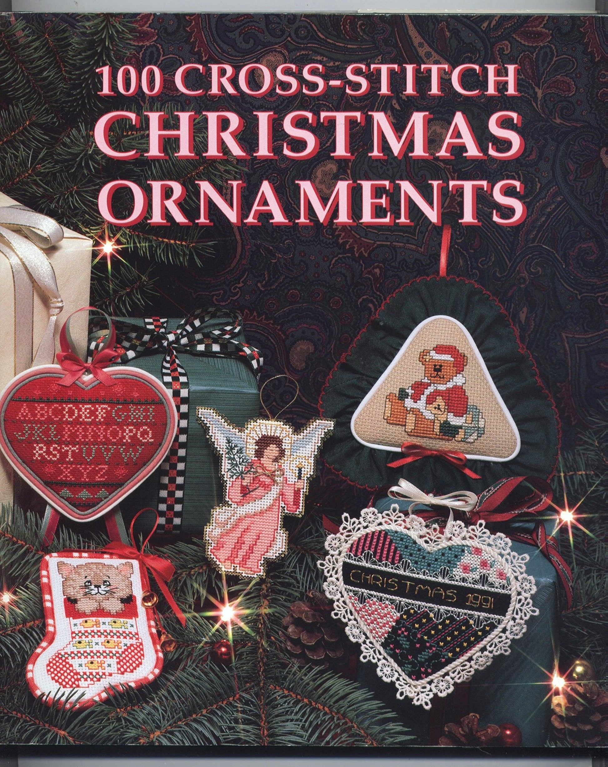 100 Cross-Stitch Christmas Ornaments used book depot