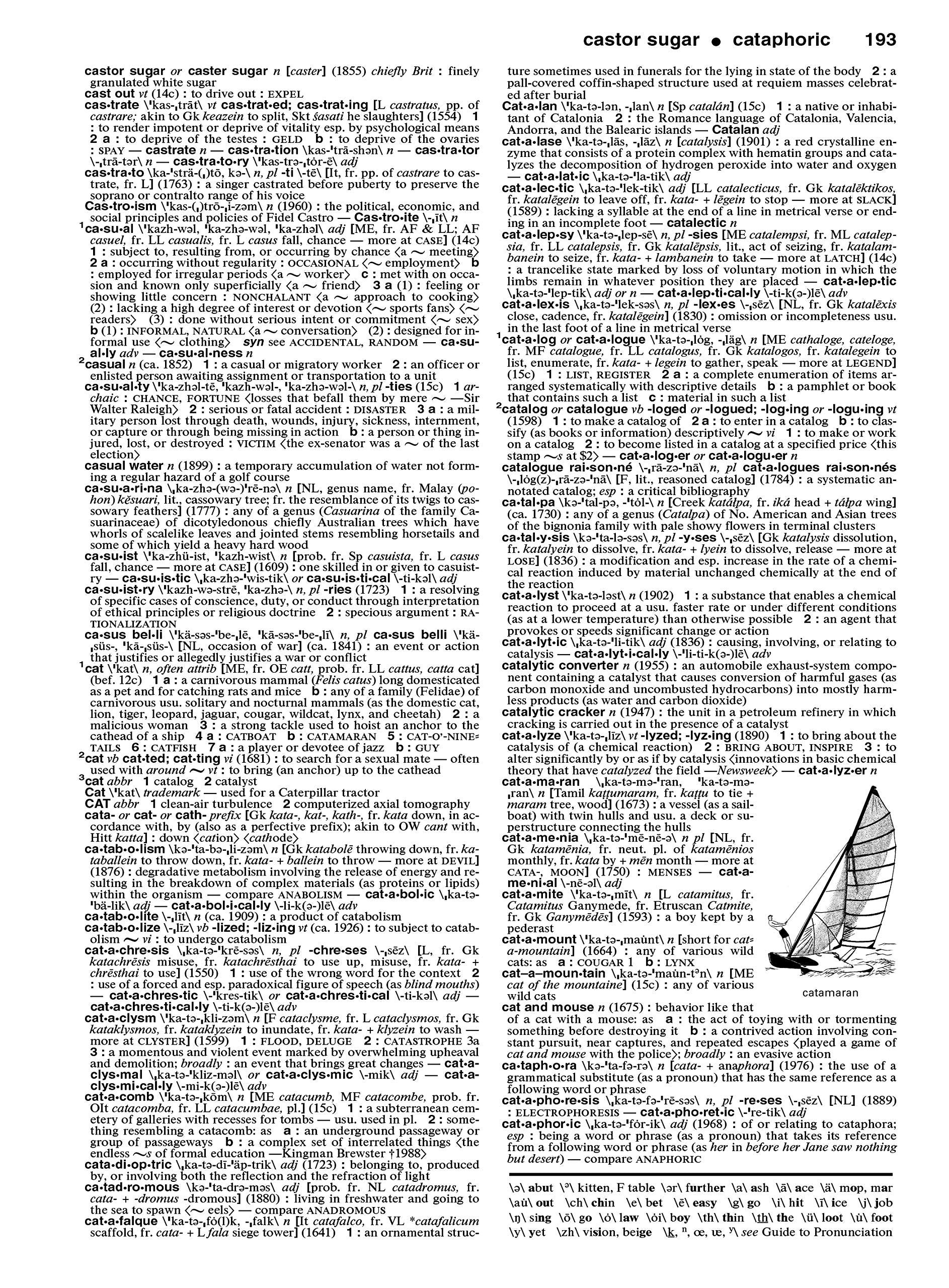 Merriam-Webster's Collegiate Dictionary, 11th Edition, Jacketed Hardcover, Indexed