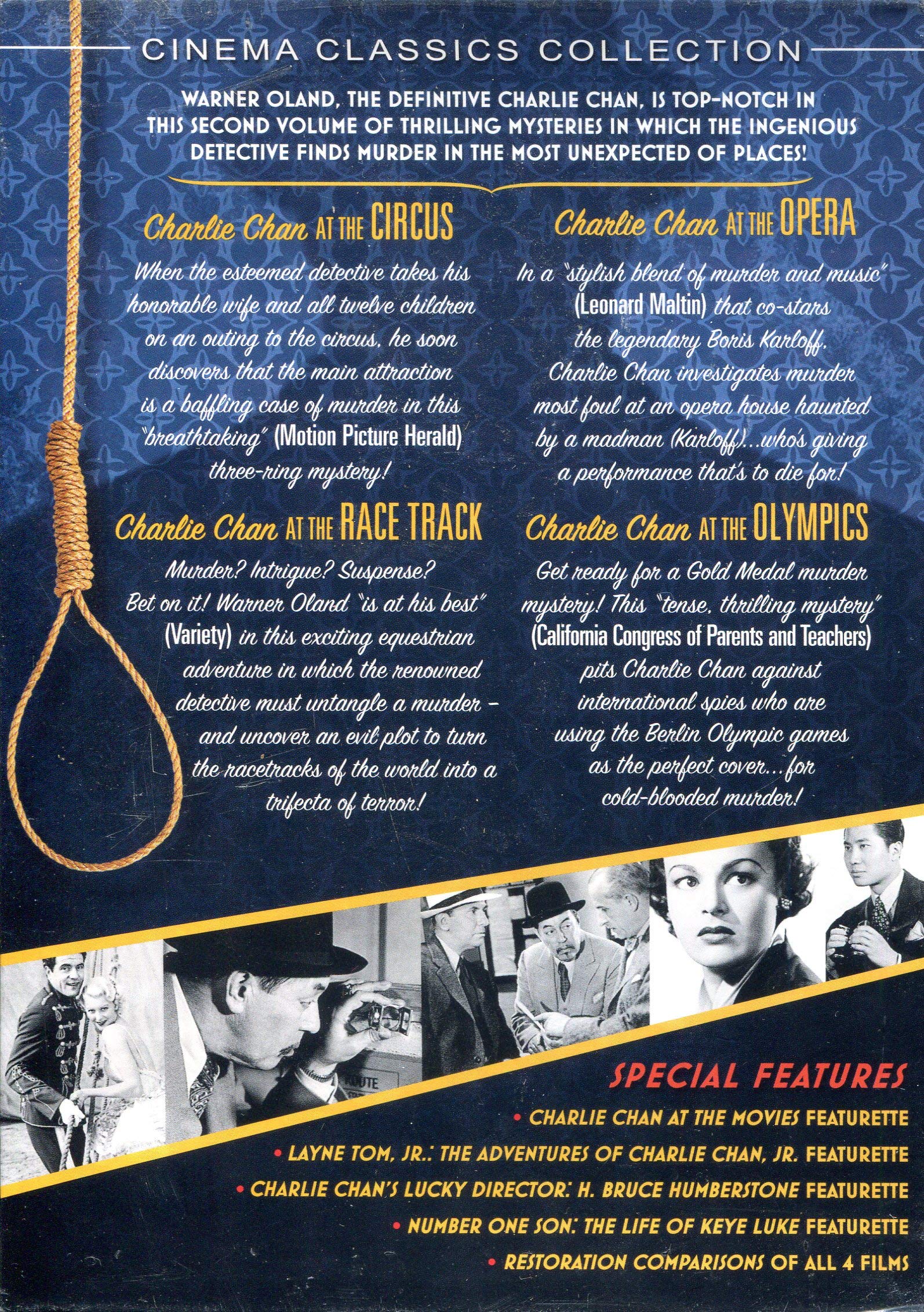 Charlie Chan Collection, Vol. 2 (Charlie Chan at the Circus / Charlie Chan at the Olympics / Charlie Chan at the Opera / Charlie Chan at the Race Track) used book depot