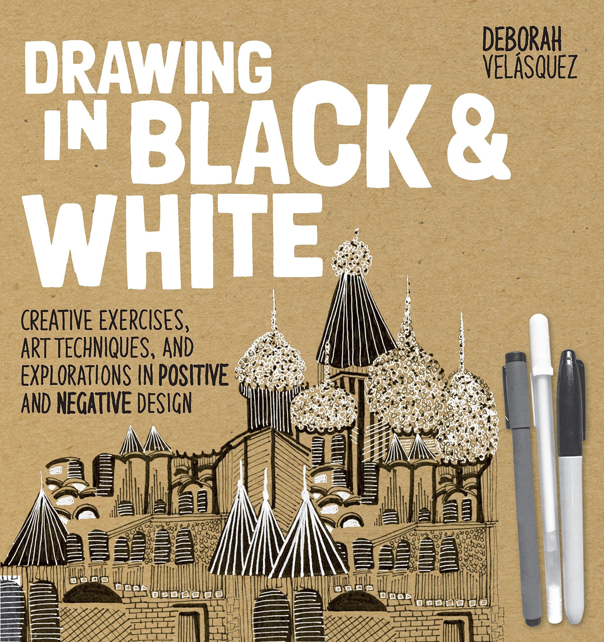Drawing in Black & White: Creative Exercises, Art Techniques, and Explorations in Positive and Negative Design used book depot