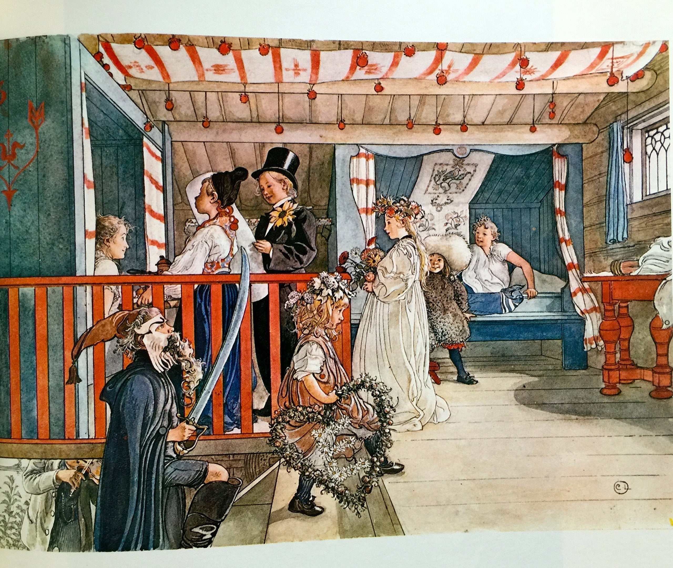 Paintings of Carl Larsson, The used book depot