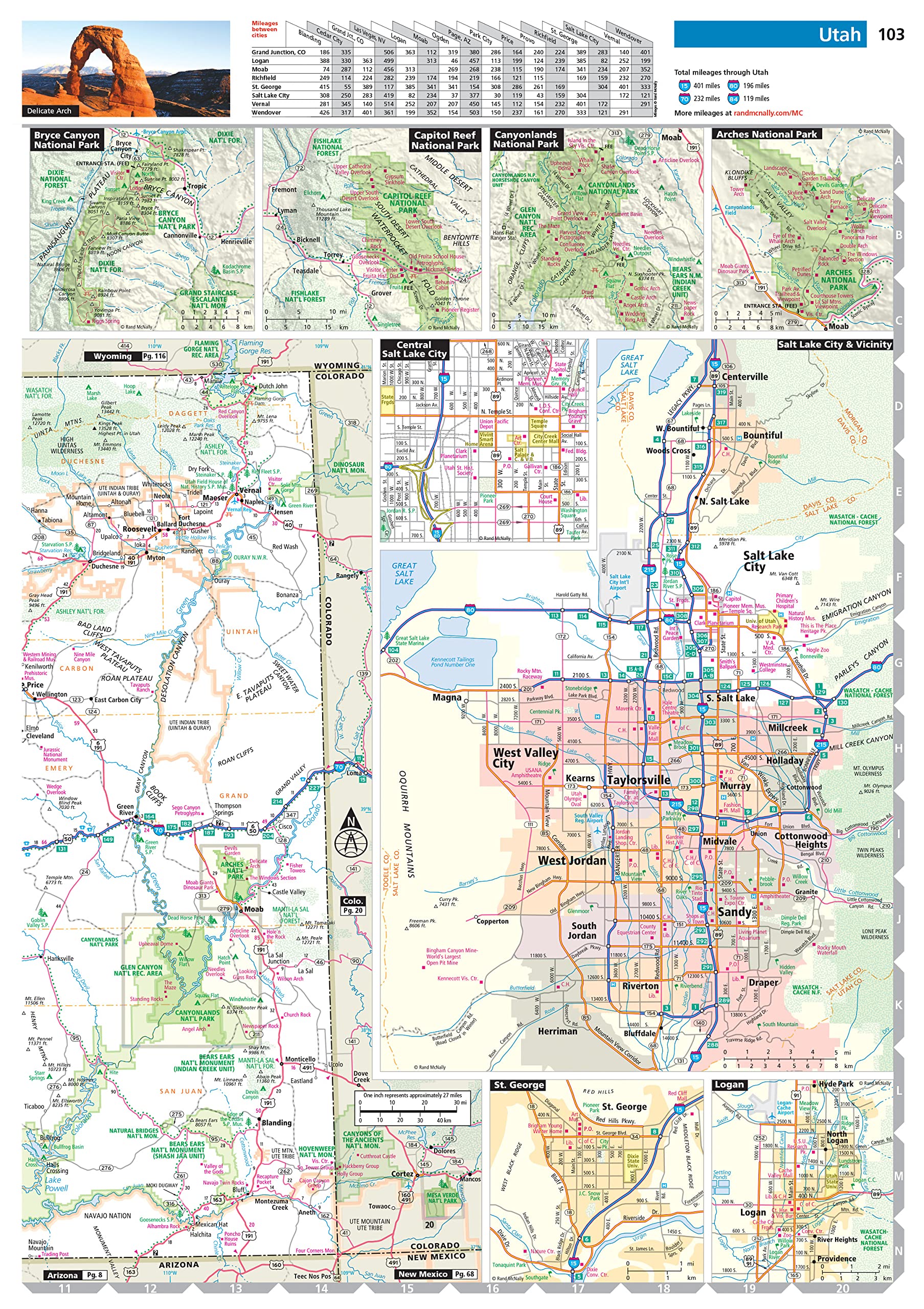 Rand McNally 2023 Road Atlas & National Park Guide United States Canada Mexico (Rand McNally Road Atlas & National Park Guide) used book depot