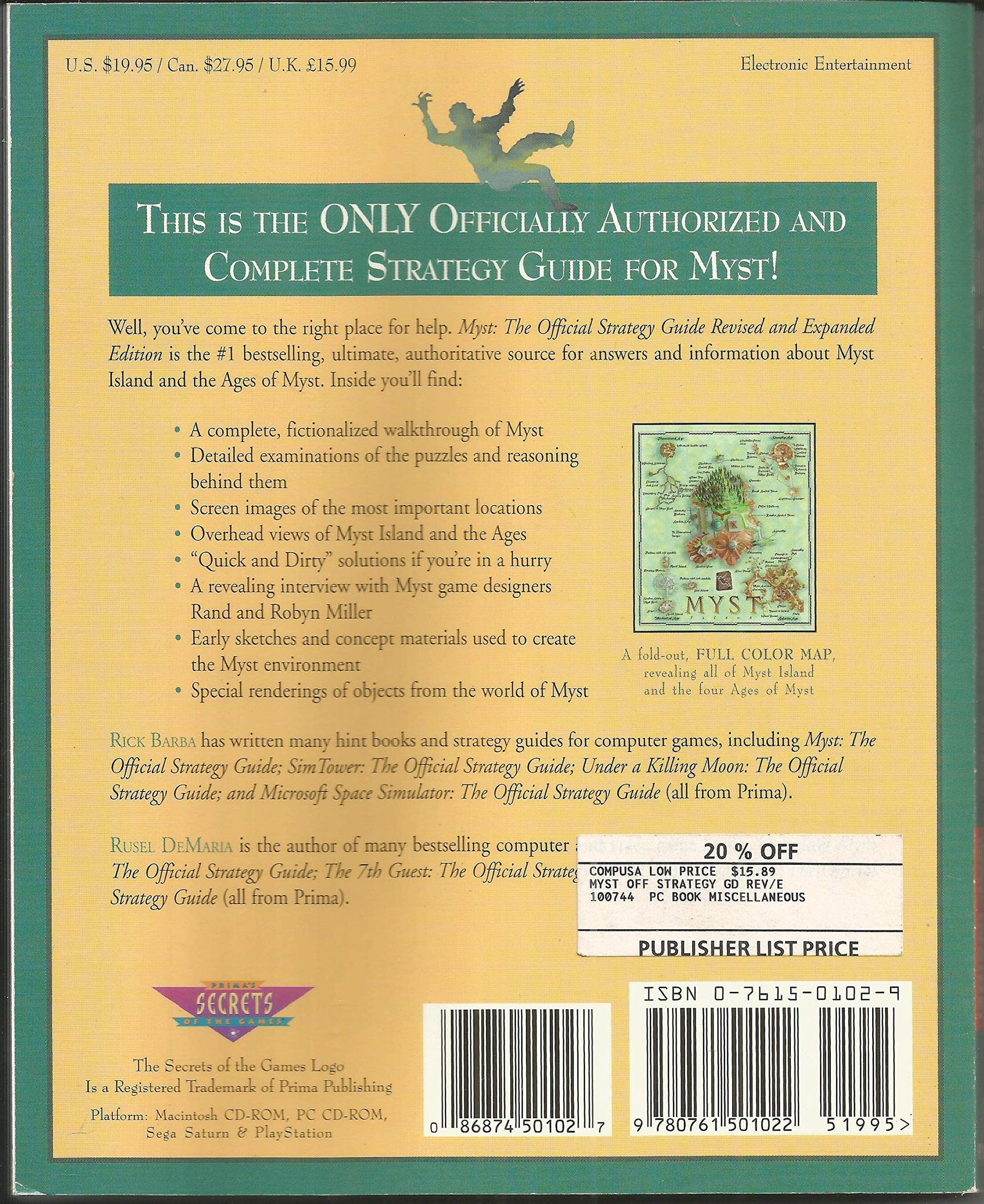 Myst: Revised and Expanded Edition: The Official Strategy Guide (Prima's Secrets of the Games, Vol 1) used book depot