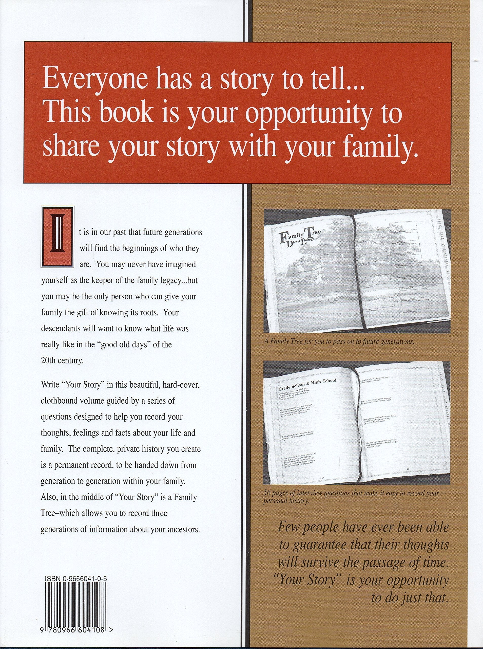 Your Story: A Guided Interview Through Your Personal and Family History used book depot