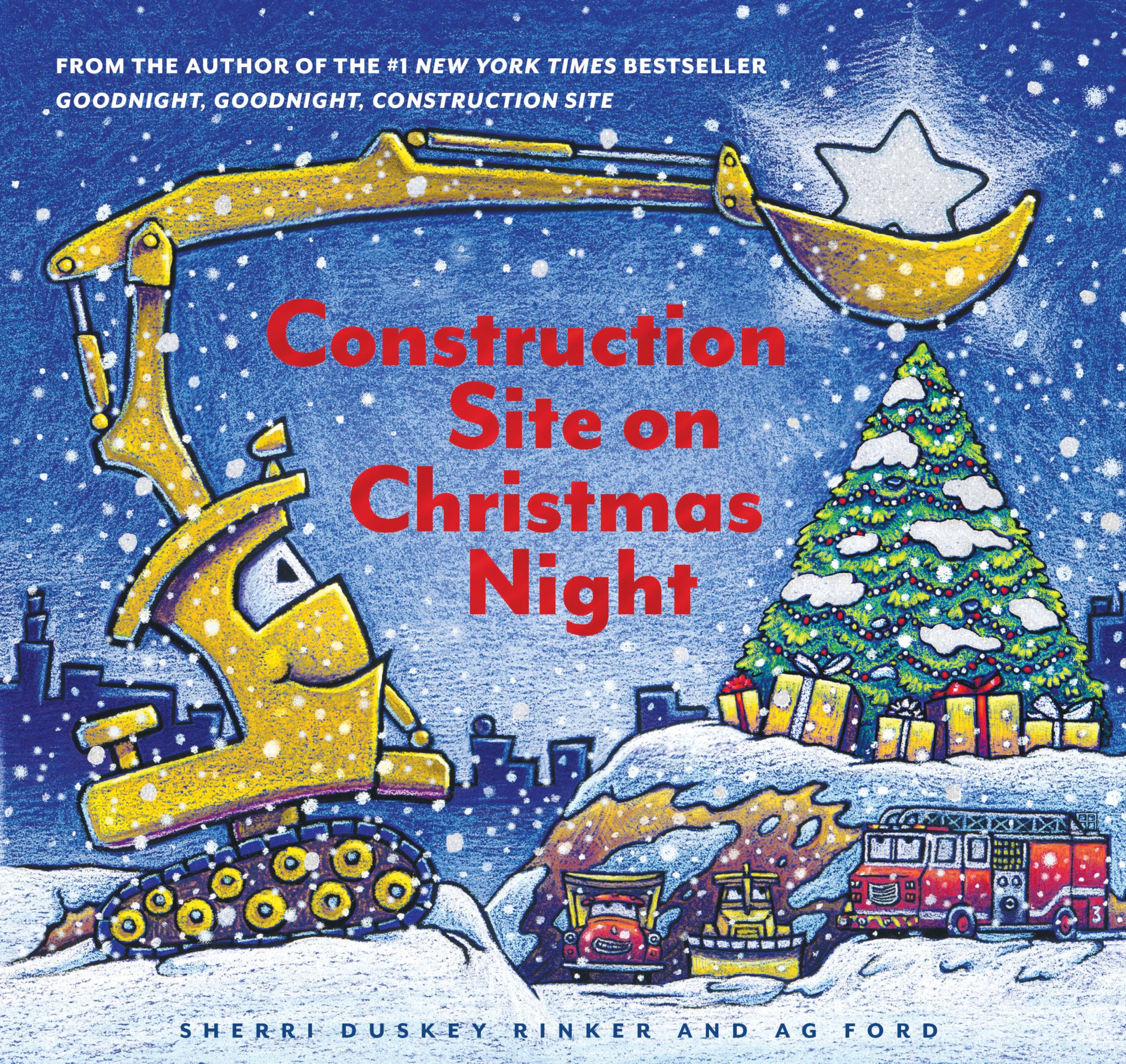 Construction Site on Christmas Night: (Christmas Book for Kids, Children's Book, Holiday Picture Book) (Goodnight Construction Site) used book depot