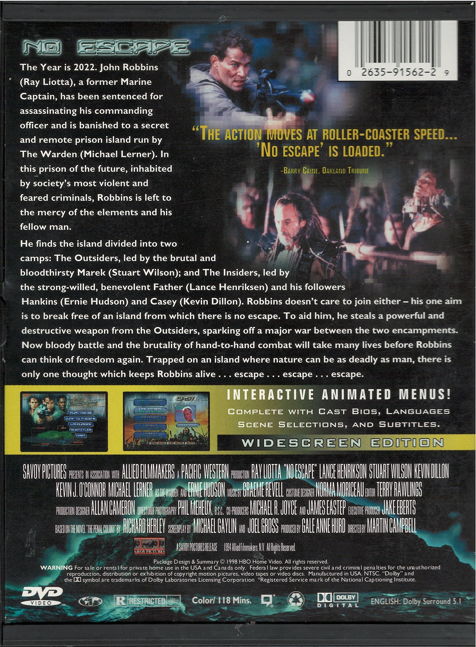 No Escape [DVD] used book depot