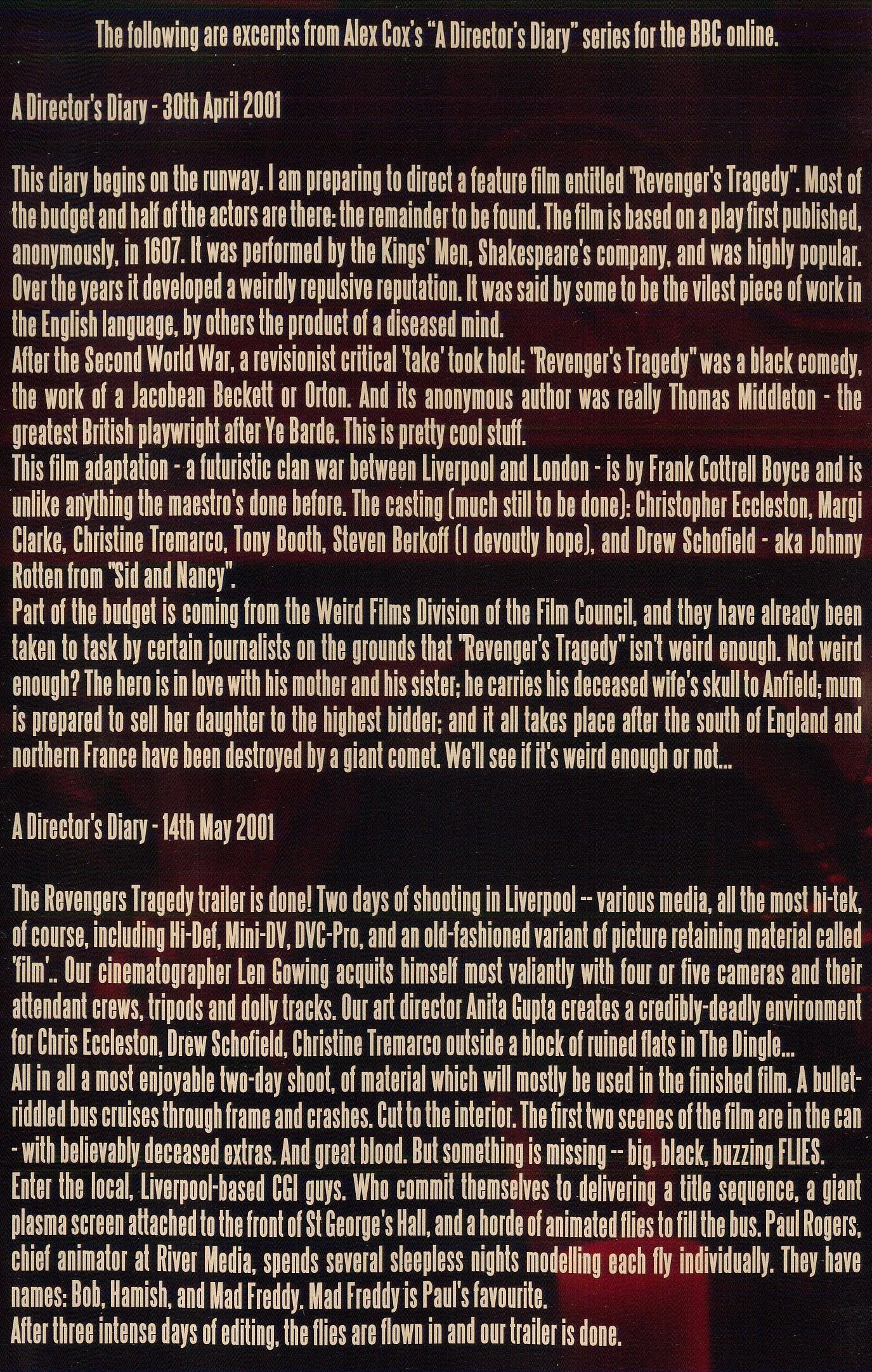 Revengers Tragedy used book depot