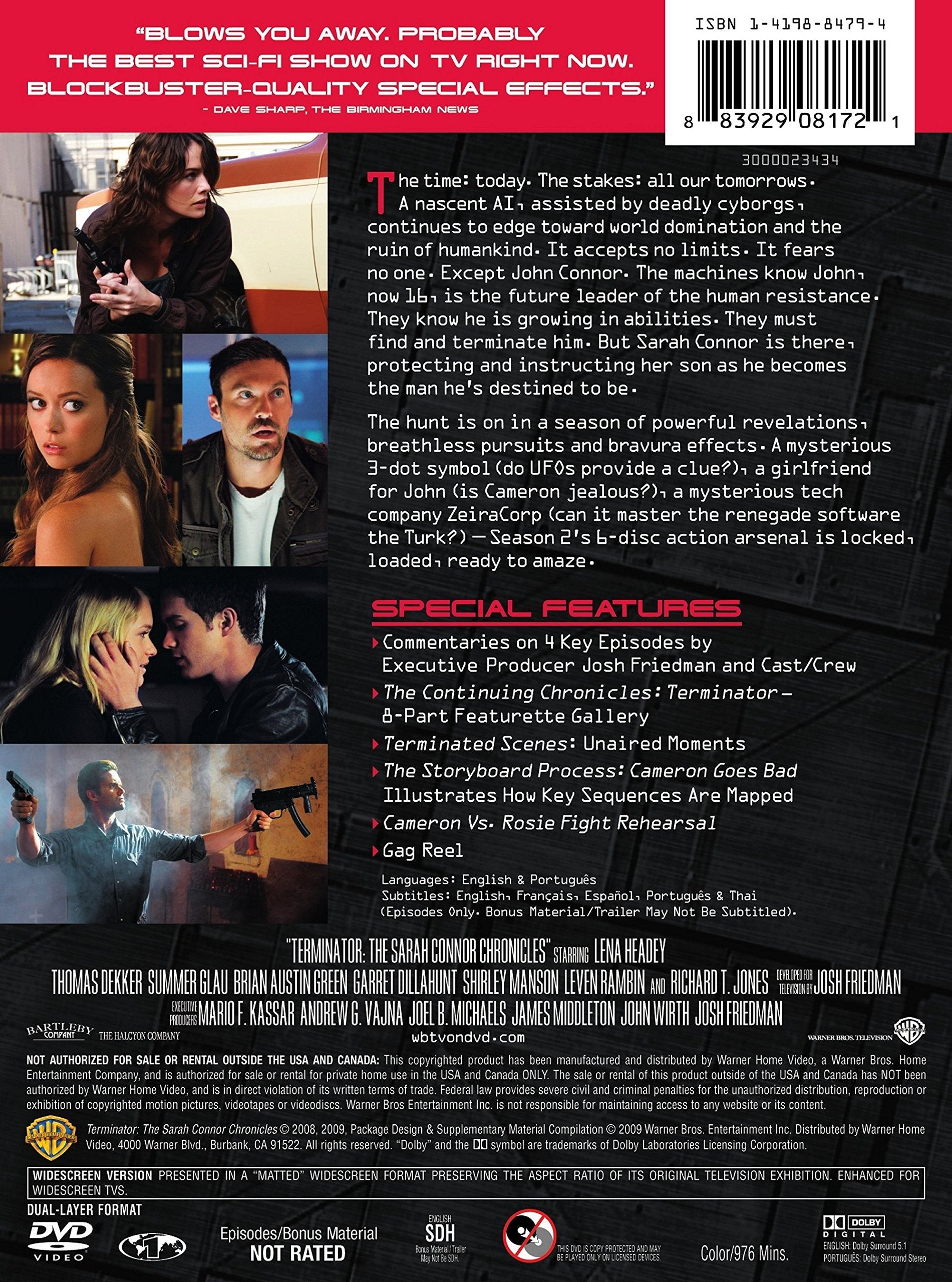 Terminator: The Sarah Connor Chronicles, Season 2 used book depot