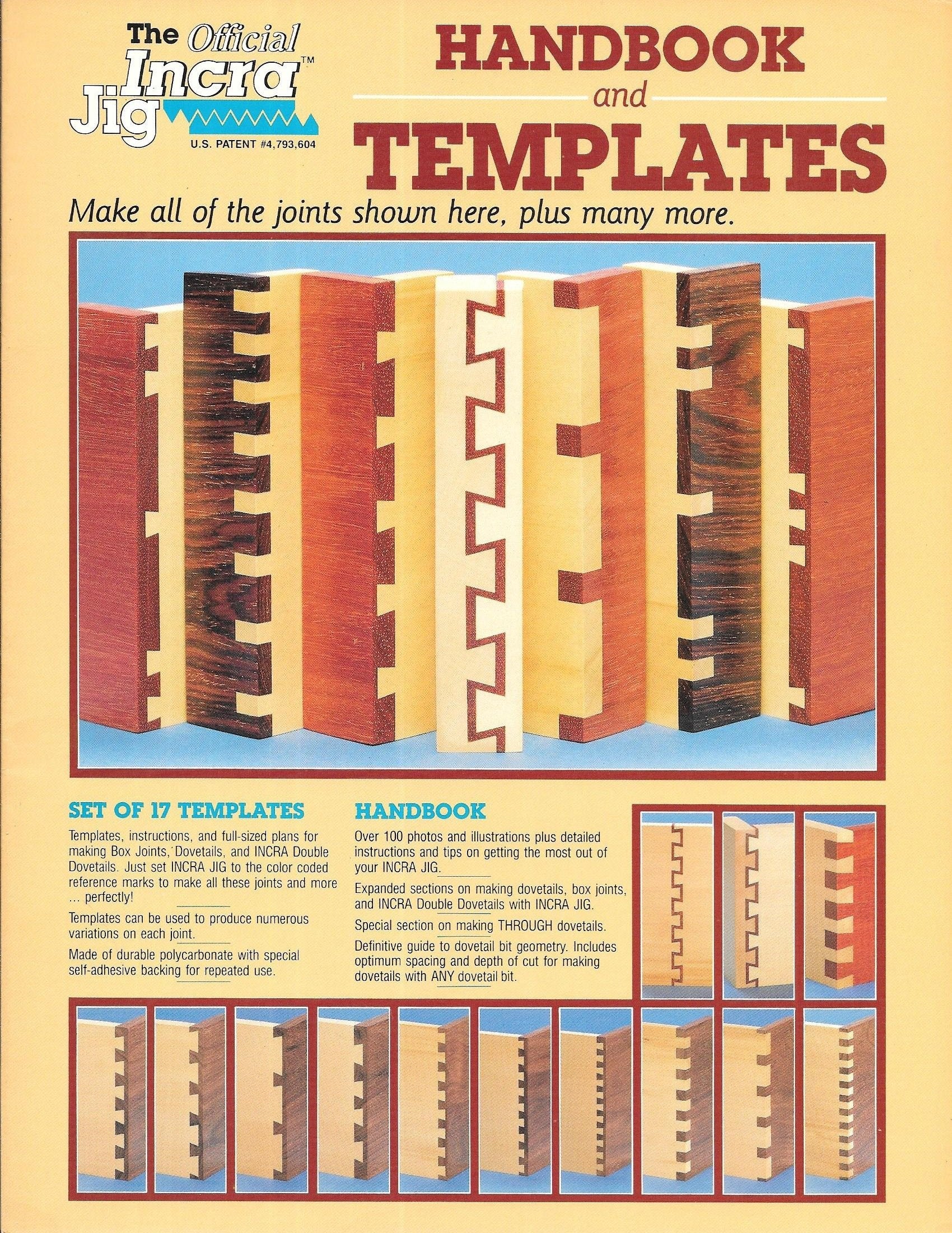 The Official INCRA Jig Handbook and Templates used book depot