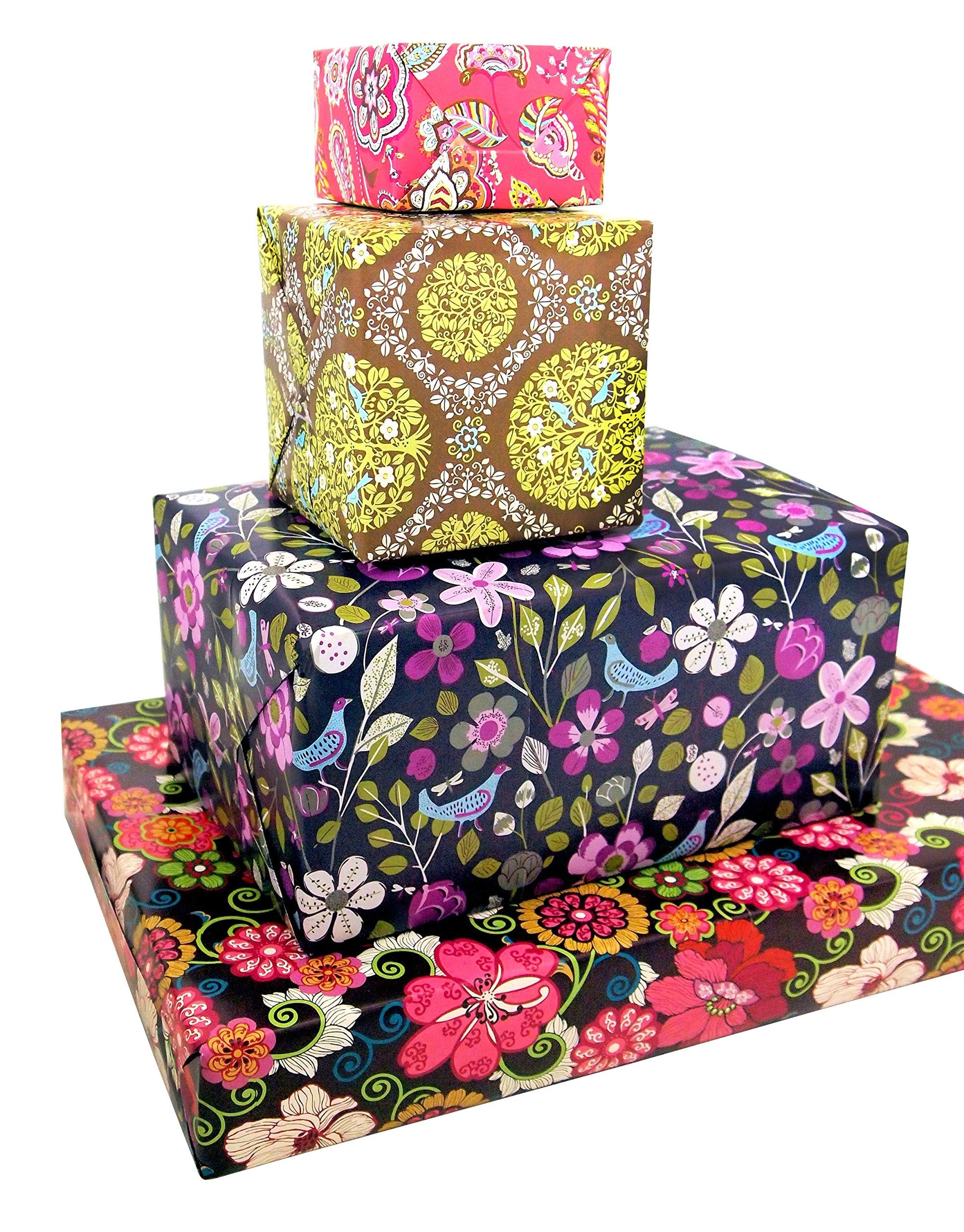 Vera Bradley Oh Happy Day Wrapping Paper: 20 Sheets to Craft, Wrap & Love (Design Originals) 18-inch x 24-inch Patterns Perfect for Celebration Gifts, plus 20 Ready-to-Color Gift Cards & Wrap used book depot