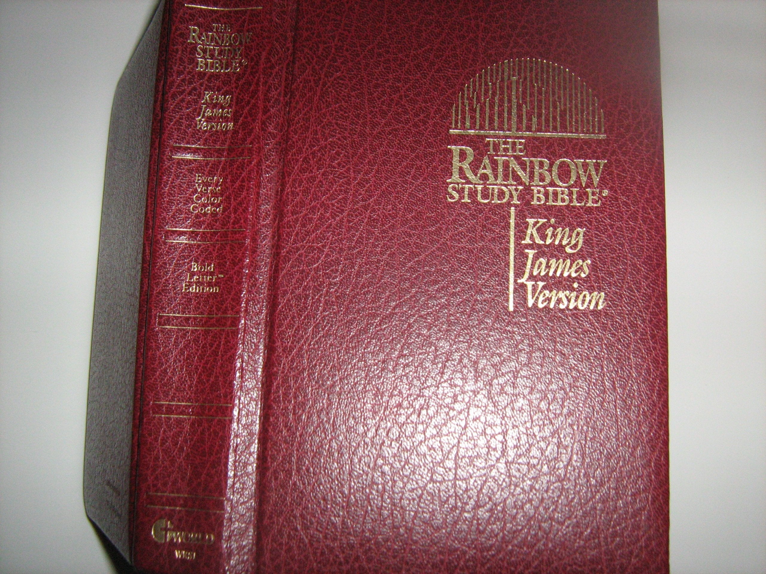Rainbow Study Bible/King James/Index used book depot