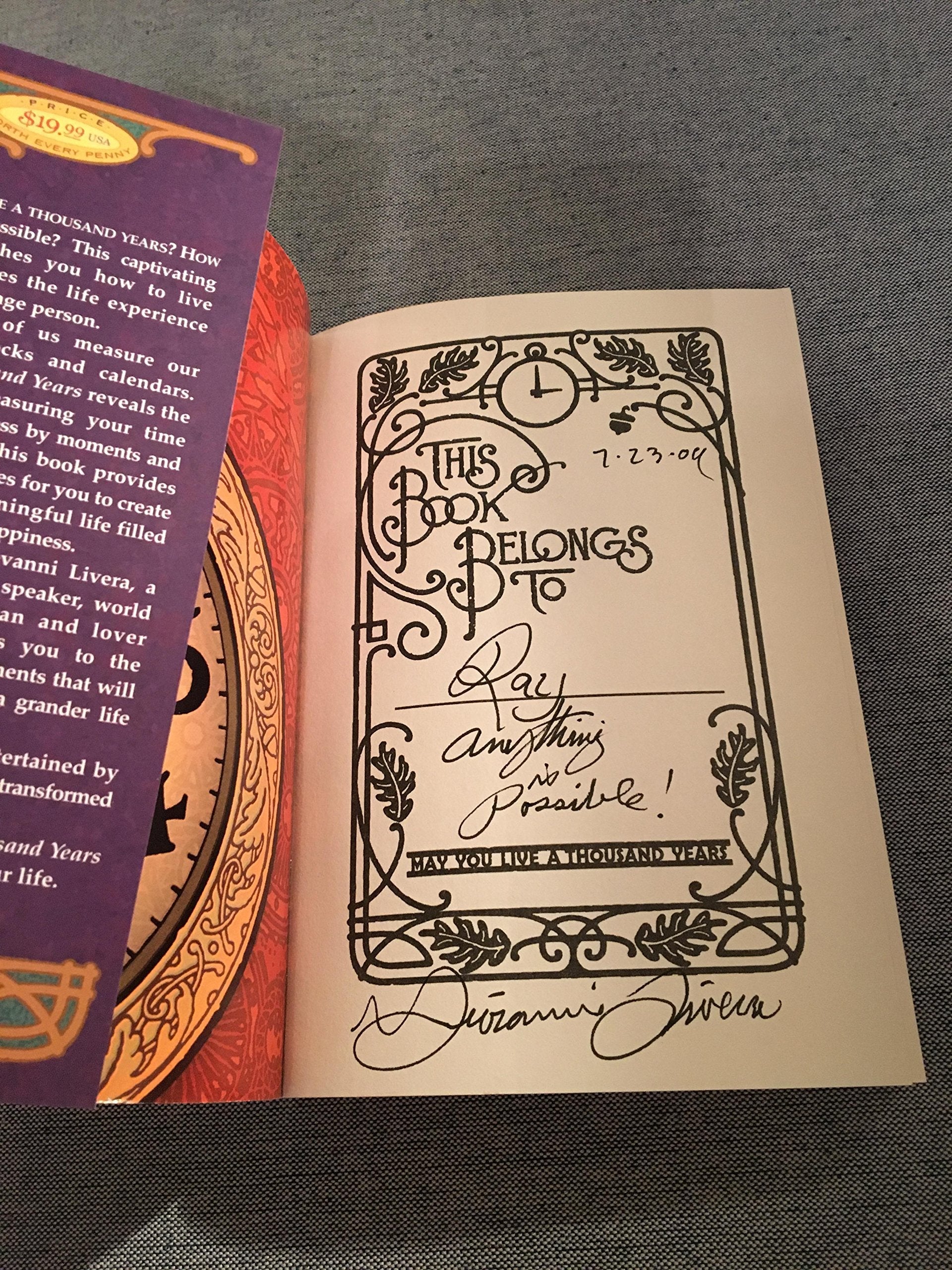 Live a Thousand Years: Have the Time of Your Life used book depot